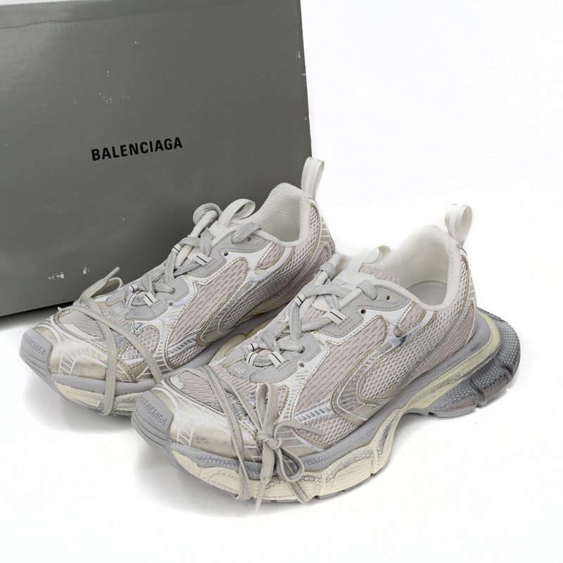 Balenciaga 3XL Sneaker In Light Beige Mesh And Polyurethane - DopestKickz