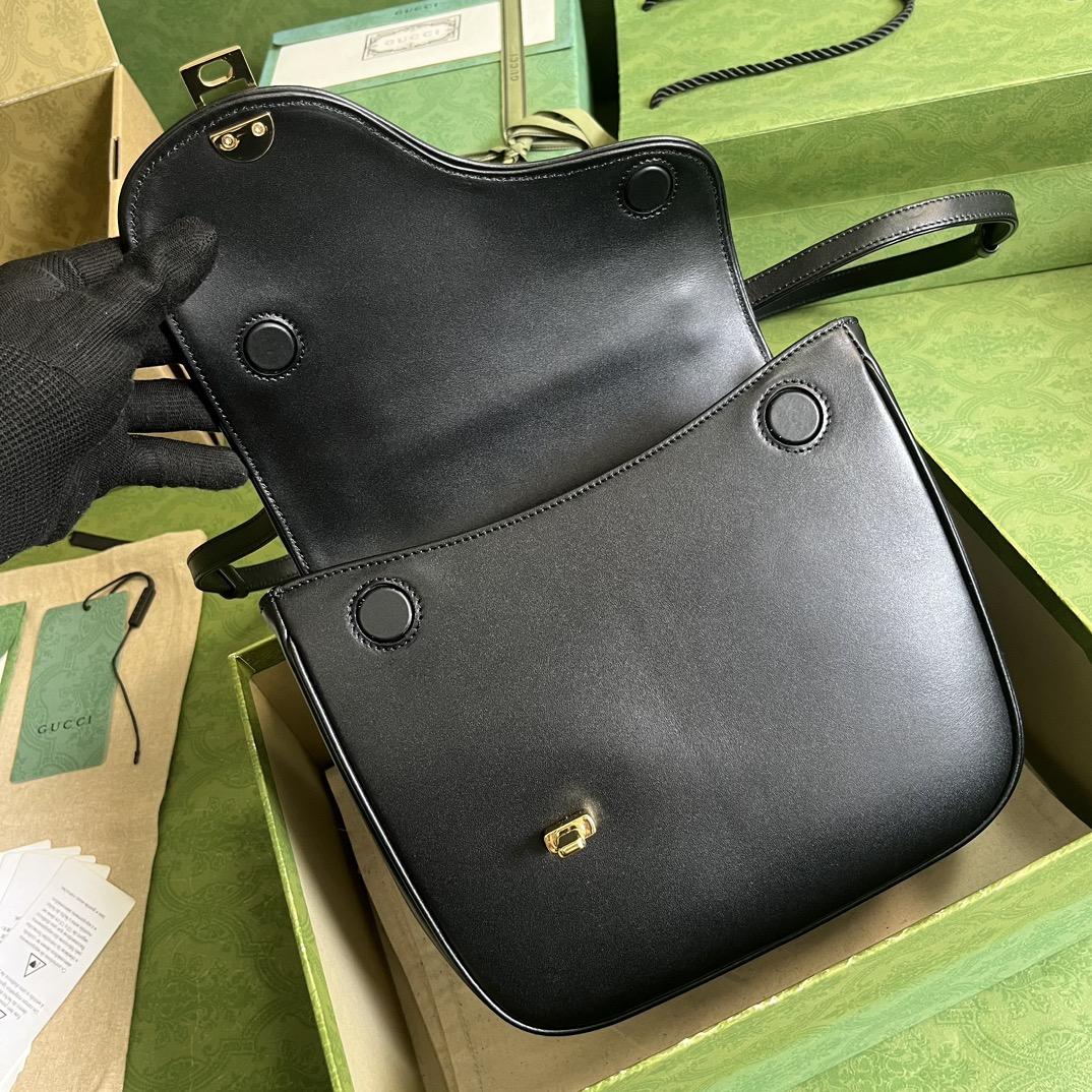 Gucci Equestrian Inspired Shoulder Bag(21-20-7cm)   - DopestKickz