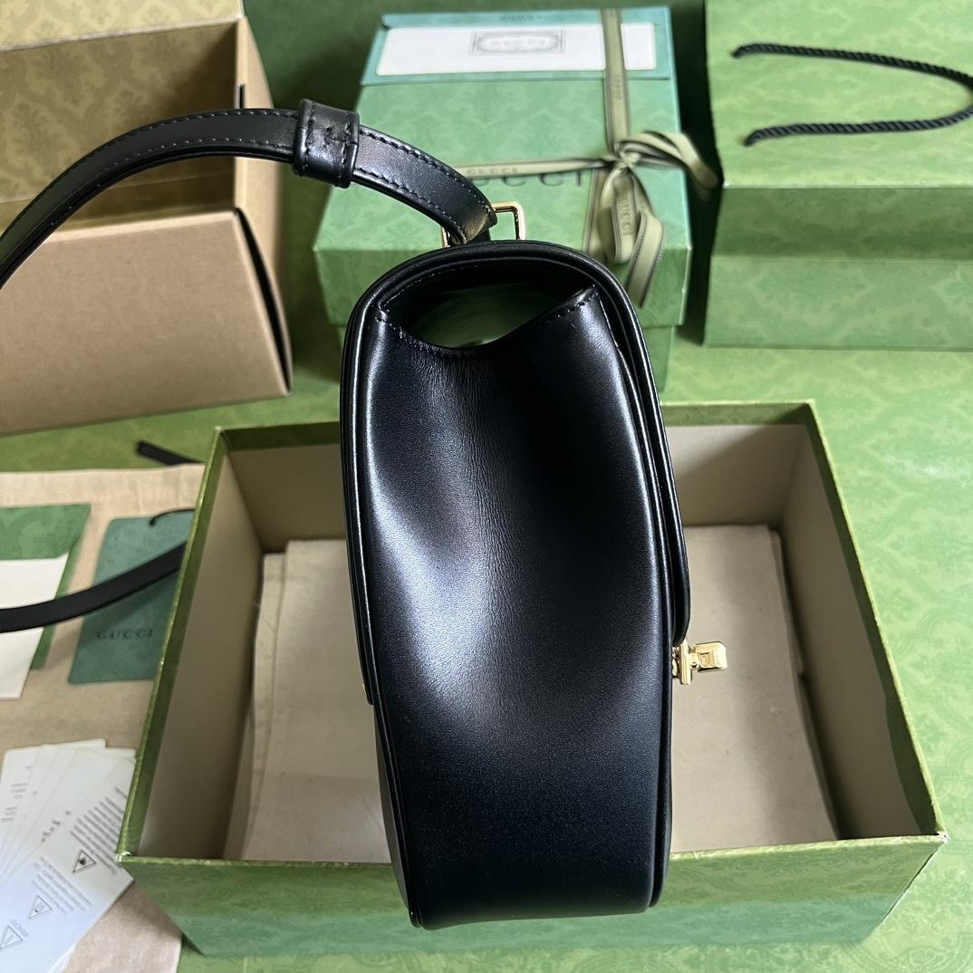 Gucci Equestrian Inspired Shoulder Bag(21-20-7cm)   - DopestKickz
