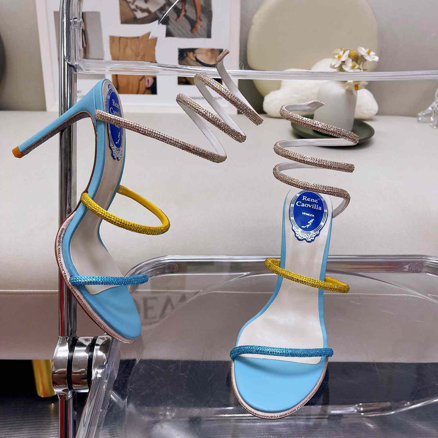 Rene Caovilla Cleo Crystal Sandal - DopestKickz