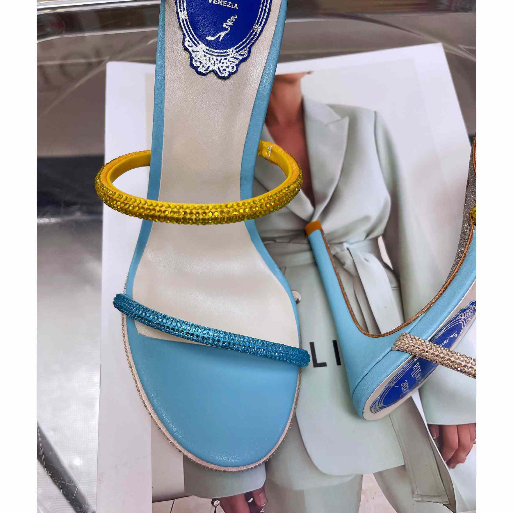 Rene Caovilla Cleo Crystal Sandal - DopestKickz