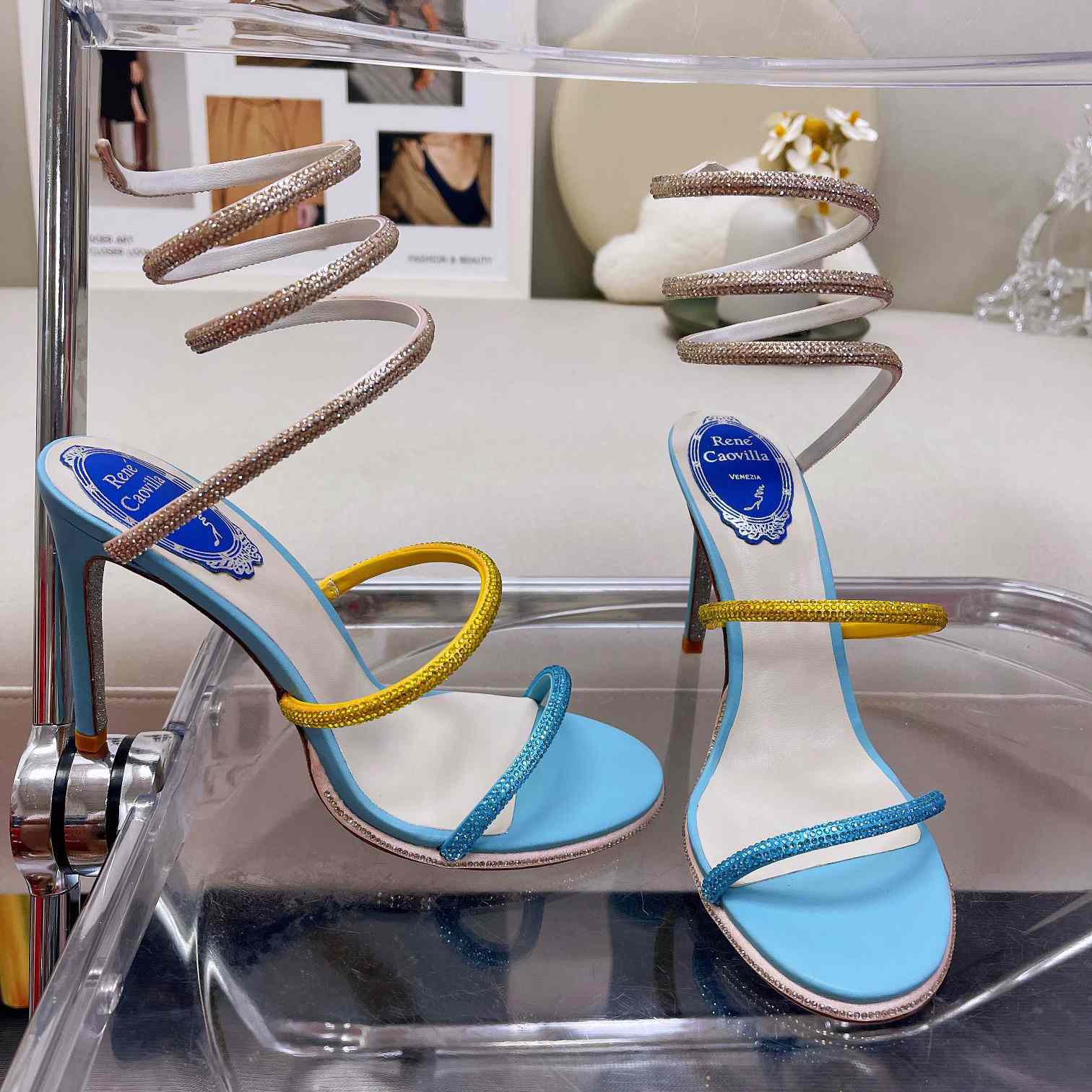 Rene Caovilla Cleo Crystal Sandal - DopestKickz