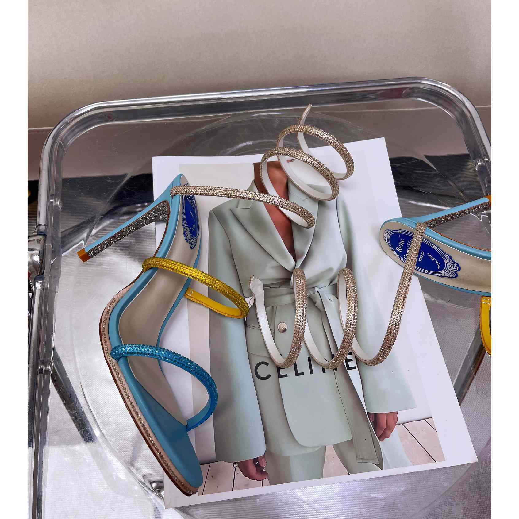 Rene Caovilla Cleo Crystal Sandal - DopestKickz