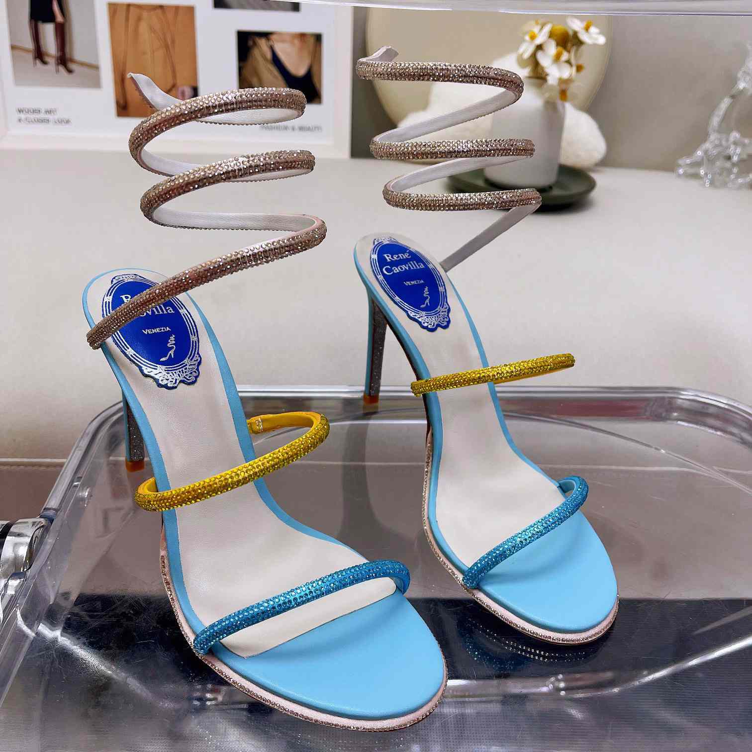 Rene Caovilla Cleo Crystal Sandal - DopestKickz