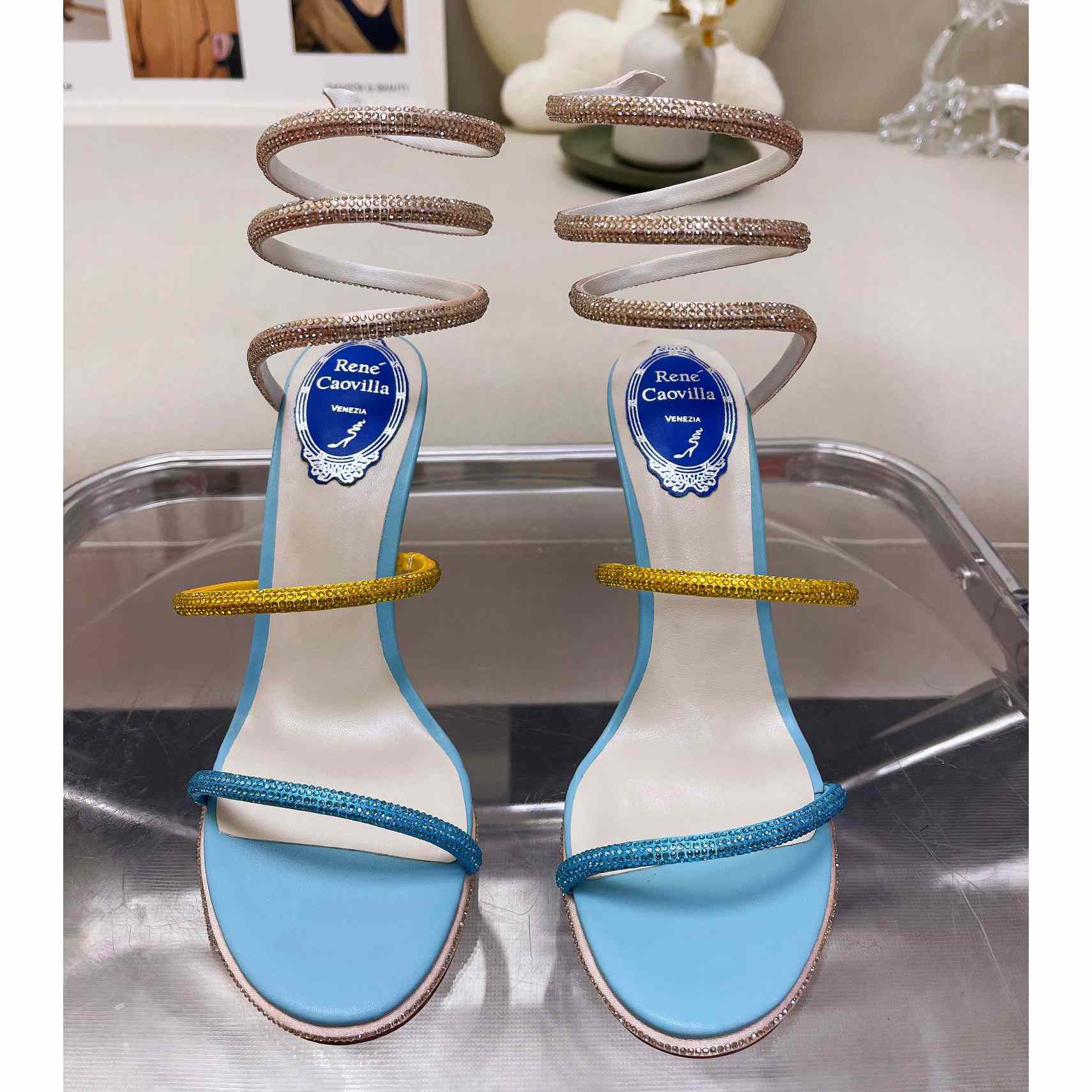 Rene Caovilla Cleo Crystal Sandal - DopestKickz