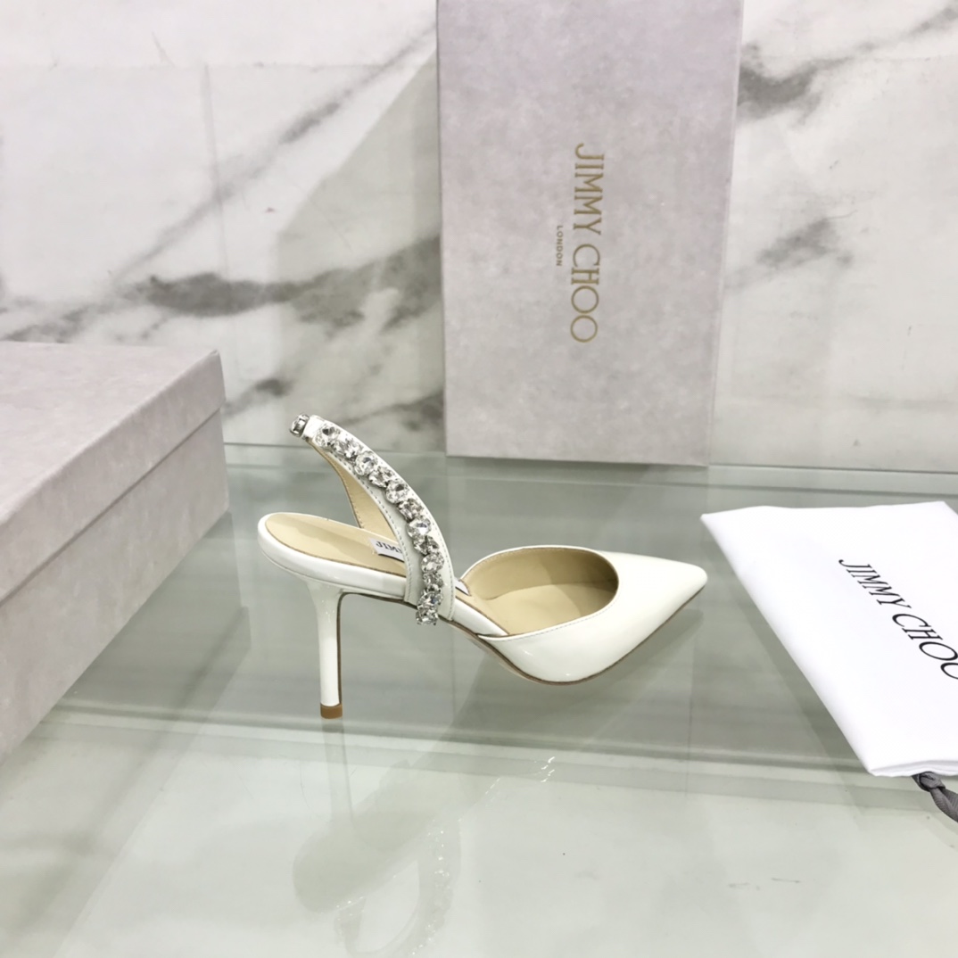 Jimmy Choo Bing 100 Patent Leather Mules - DopestKickz