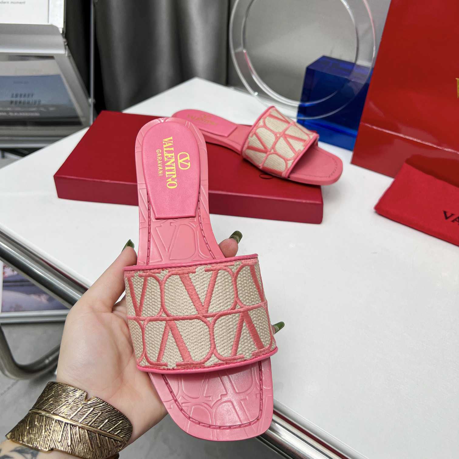 Valenti  Toile Iconographe Slide Sandal  - DopestKickz