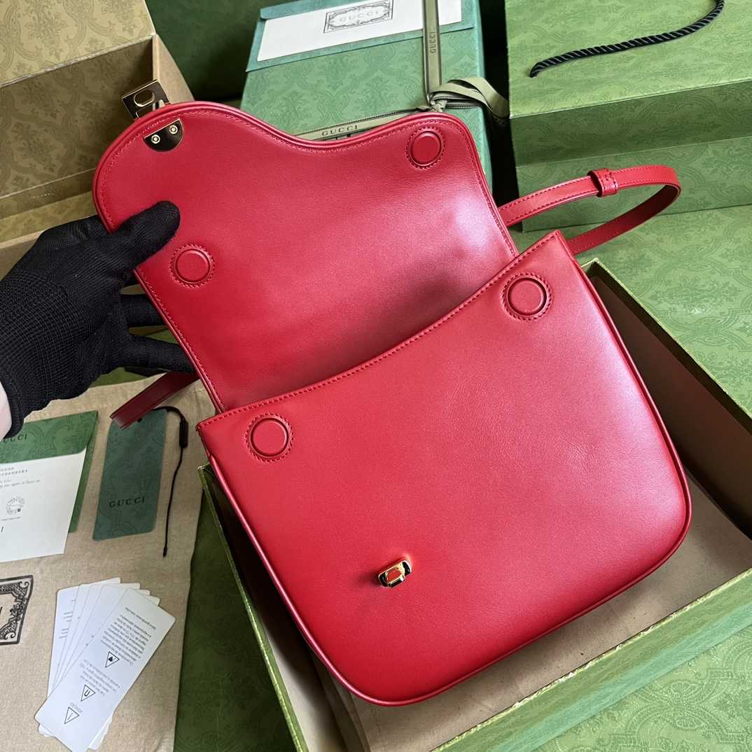 Gucci Equestrian Inspired Shoulder Bag(21-20-7cm)   - DopestKickz