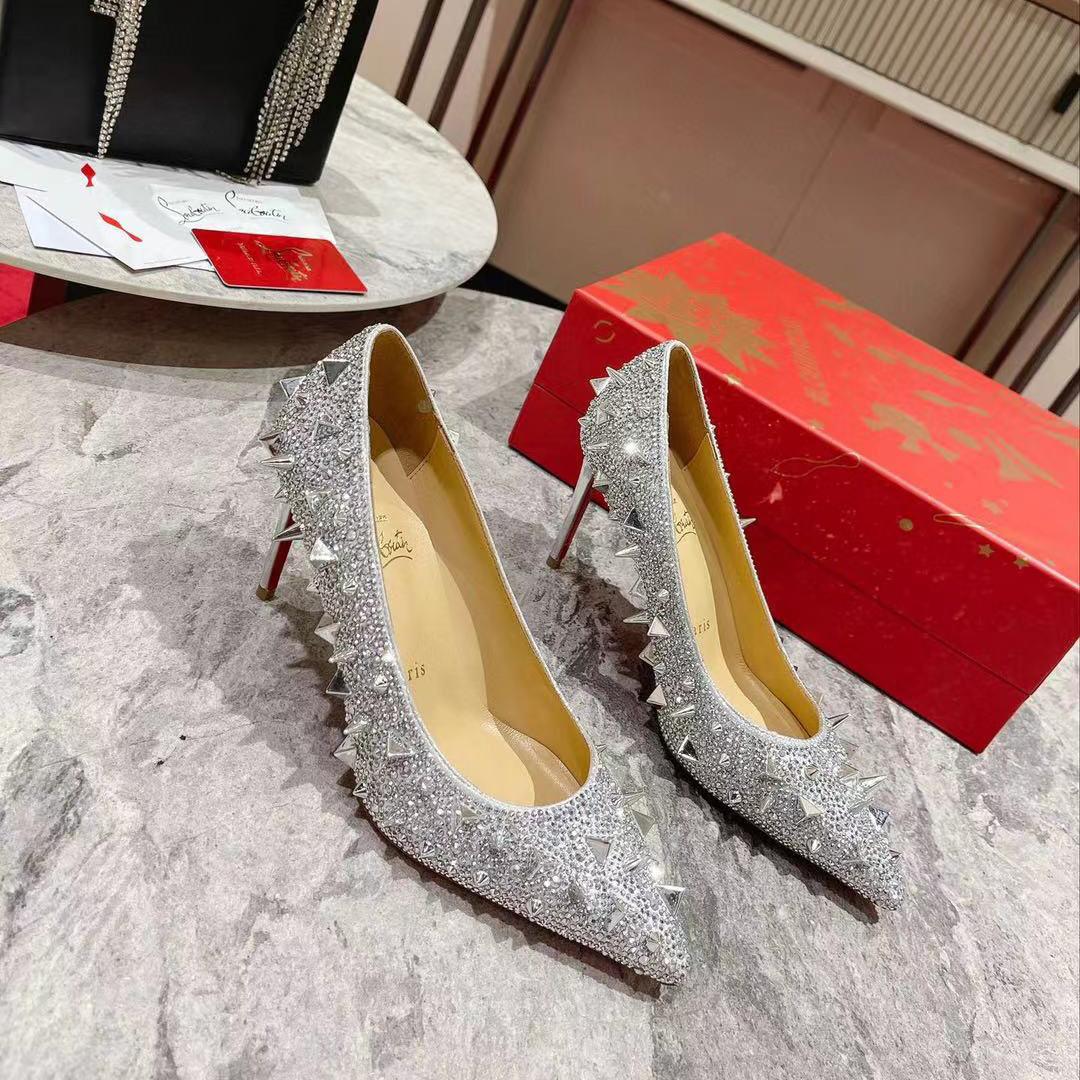 Christian Louboutin Stud Silver - DopestKickz