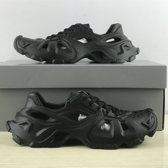 Balenciaga HD Lace-Up Sneaker In Black - DopestKickz