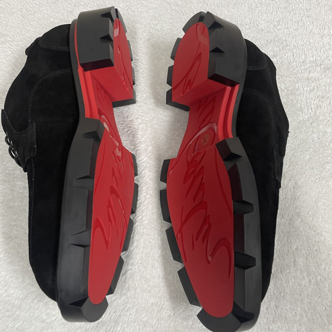 Christian Louboutin Our Georges L Loafers - Leather - Black - DopestKickz