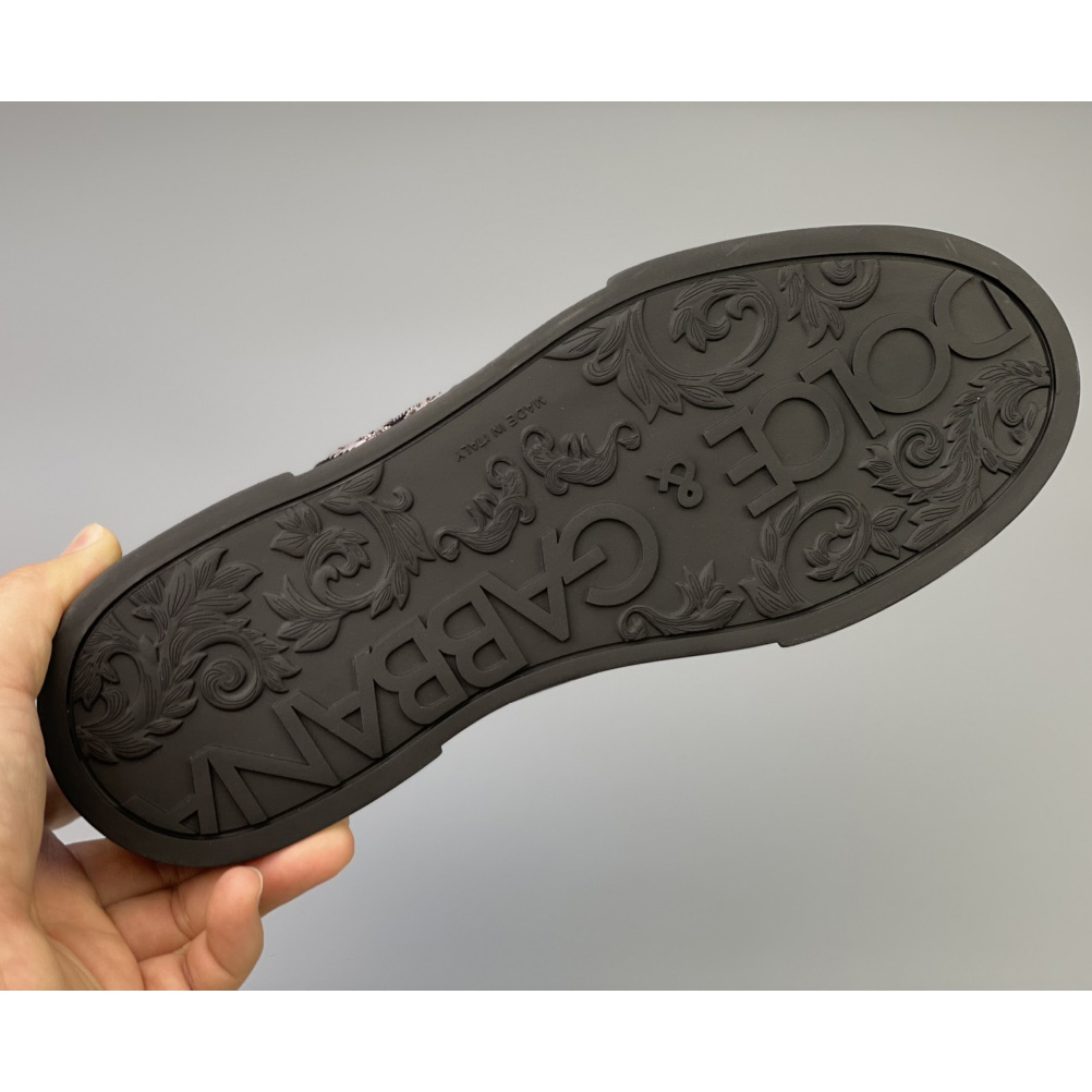 Dolce & Gabbana Calfskin Nappa Portofino Sneakers With Crown Patch - DopestKickz