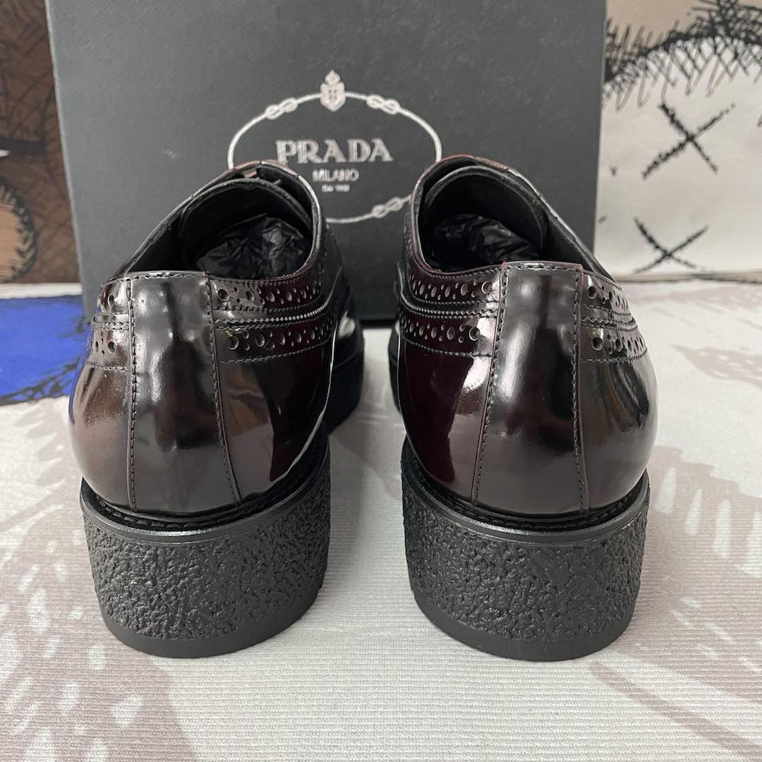 Prada Two Tone Brogue Leather Lace Up Derby(Upon UK Size) - DopestKickz