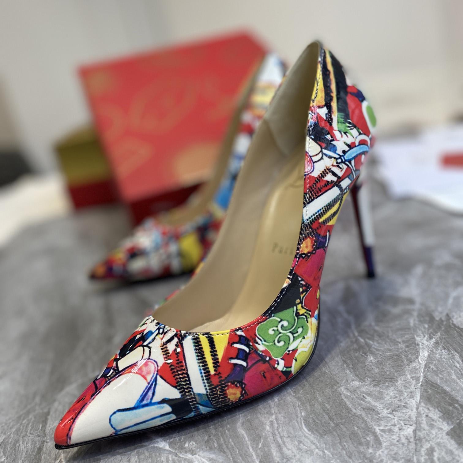 Christian Louboutin Pigalle Follies Print Pumps - DopestKickz