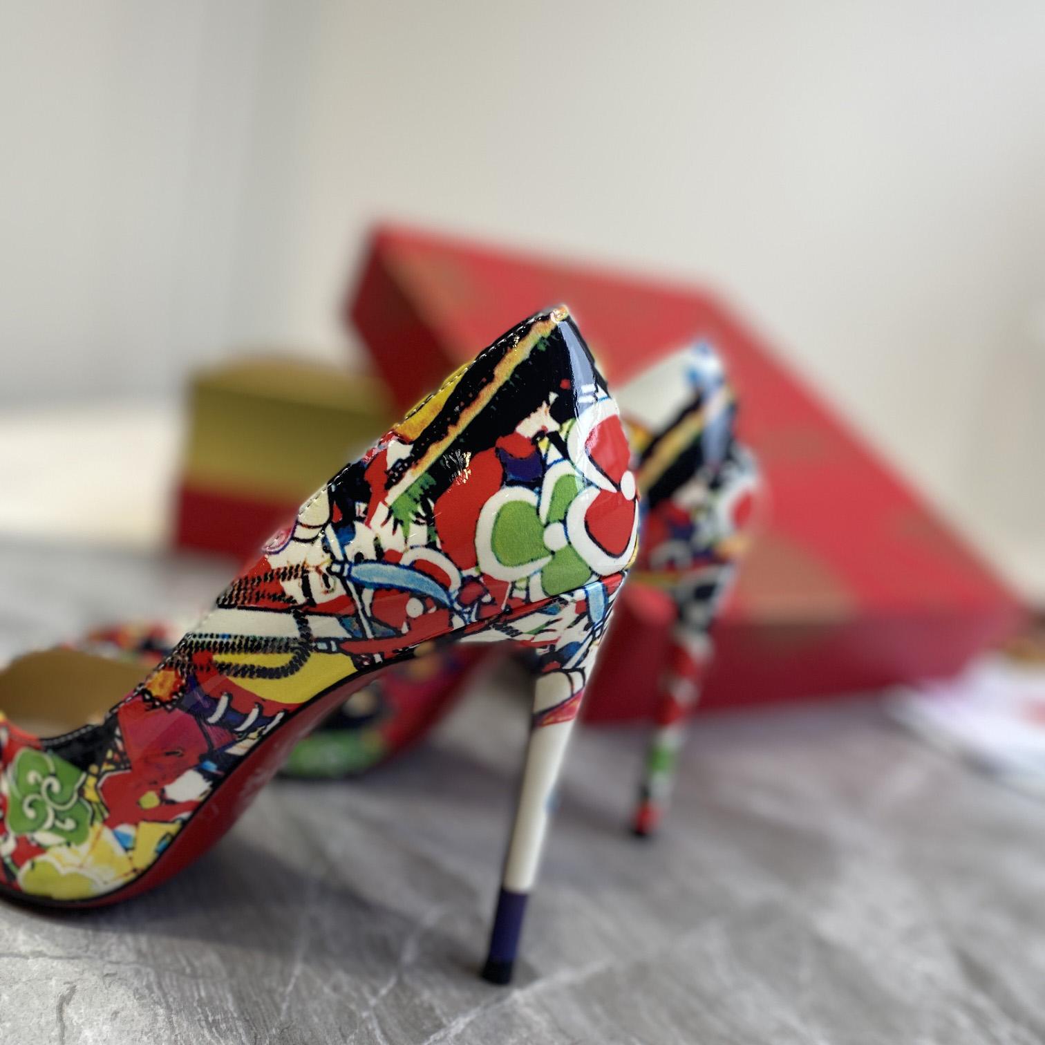 Christian Louboutin Pigalle Follies Print Pumps - DopestKickz