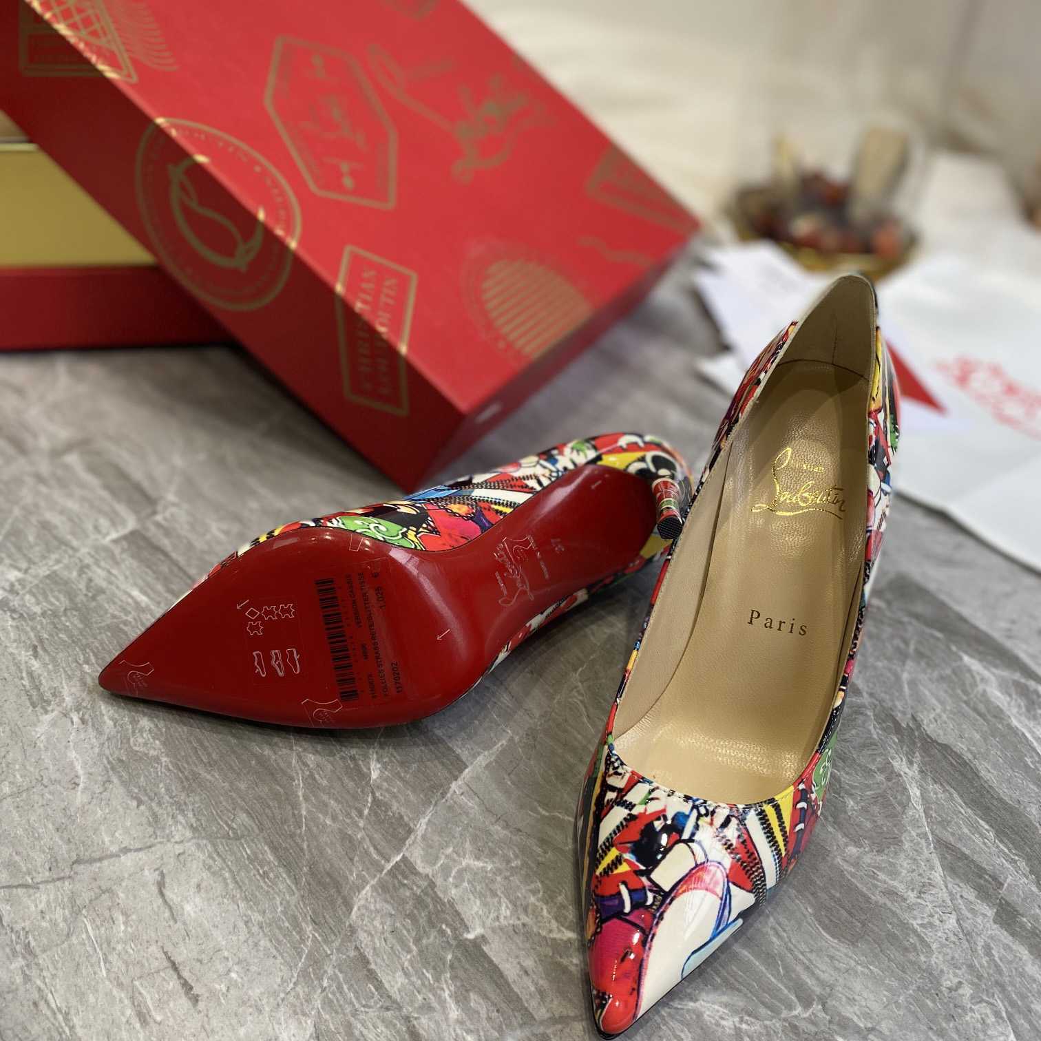 Christian Louboutin Pigalle Follies Print Pumps - DopestKickz