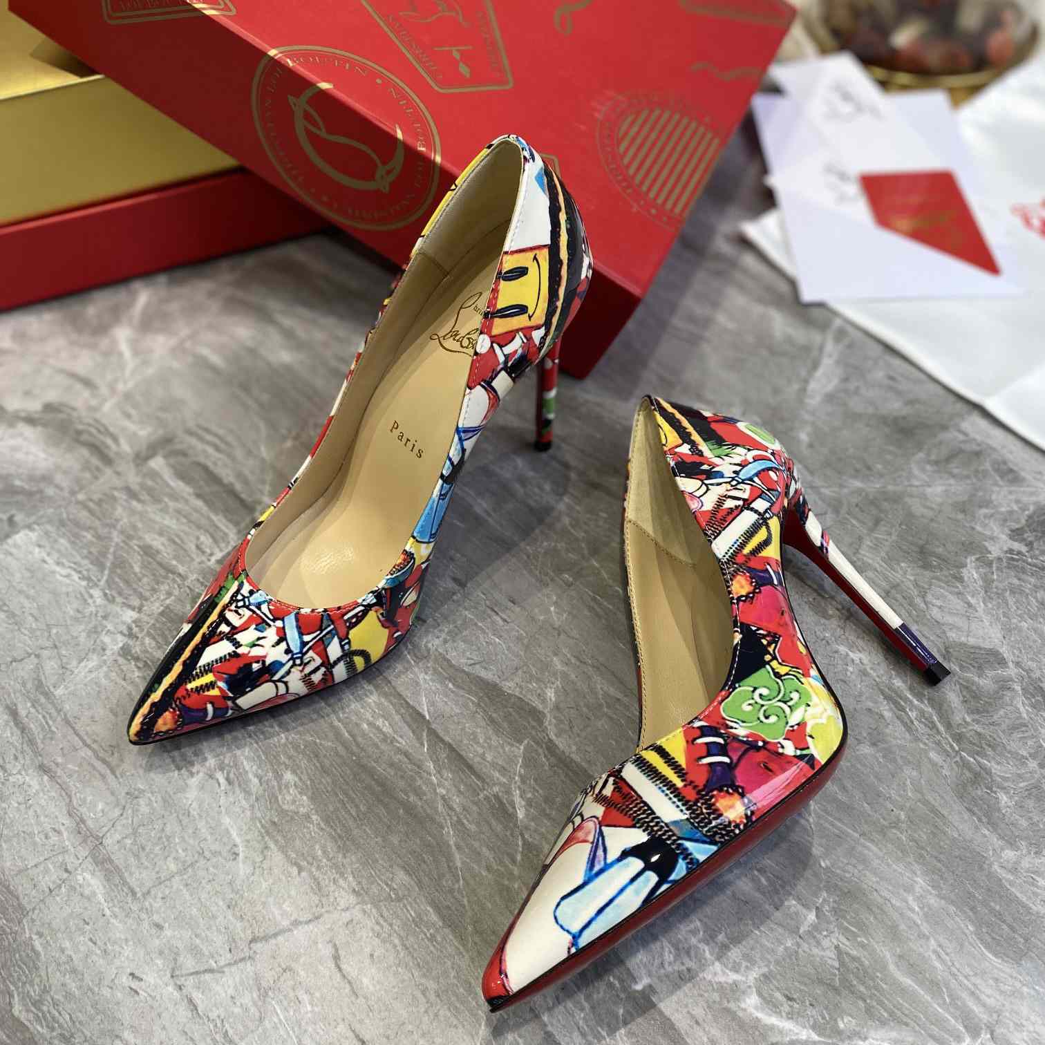 Christian Louboutin Pigalle Follies Print Pumps - DopestKickz