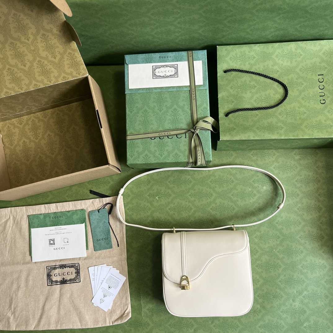 Gucci Equestrian Inspired Shoulder Bag(21-20-7cm)   - DopestKickz