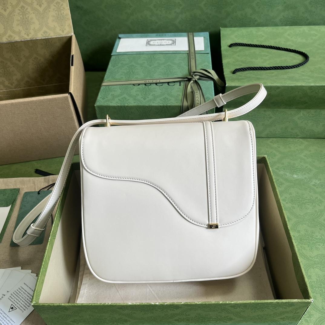 Gucci Equestrian Inspired Shoulder Bag(21-20-7cm)   - DopestKickz