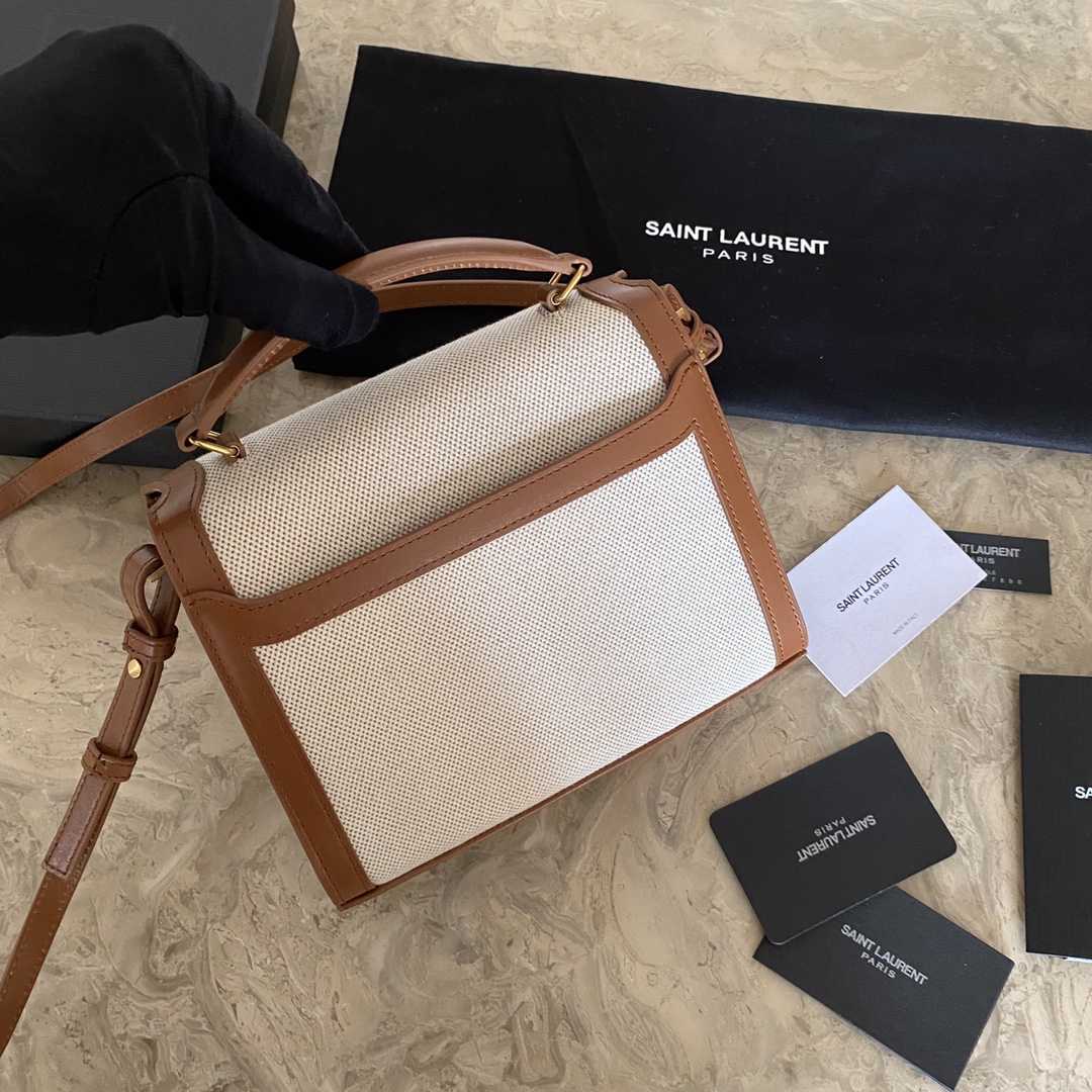 Saint Laurent Cassandra Mini Top Handle Bag  - DopestKickz