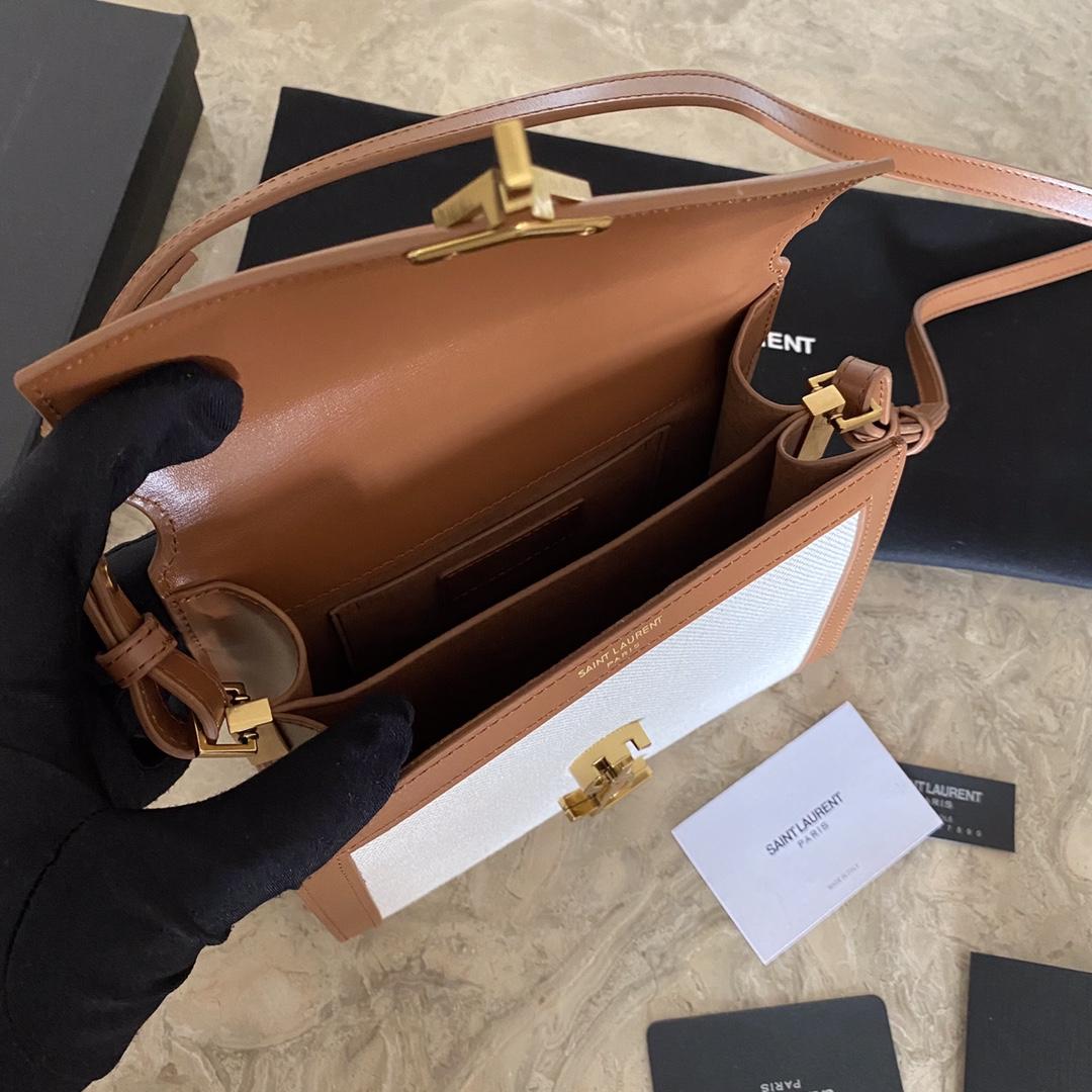 Saint Laurent Cassandra Mini Top Handle Bag  - DopestKickz