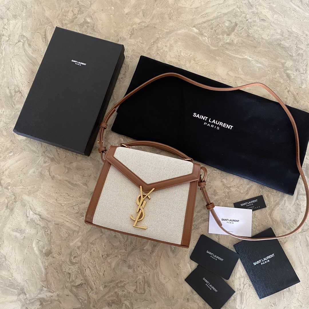 Saint Laurent Cassandra Mini Top Handle Bag  - DopestKickz