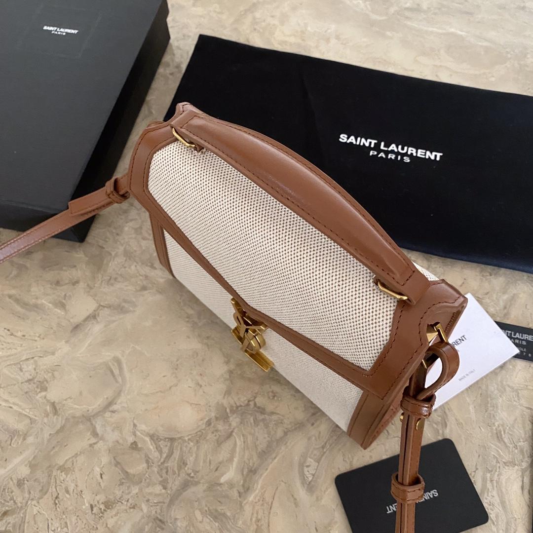 Saint Laurent Cassandra Mini Top Handle Bag  - DopestKickz