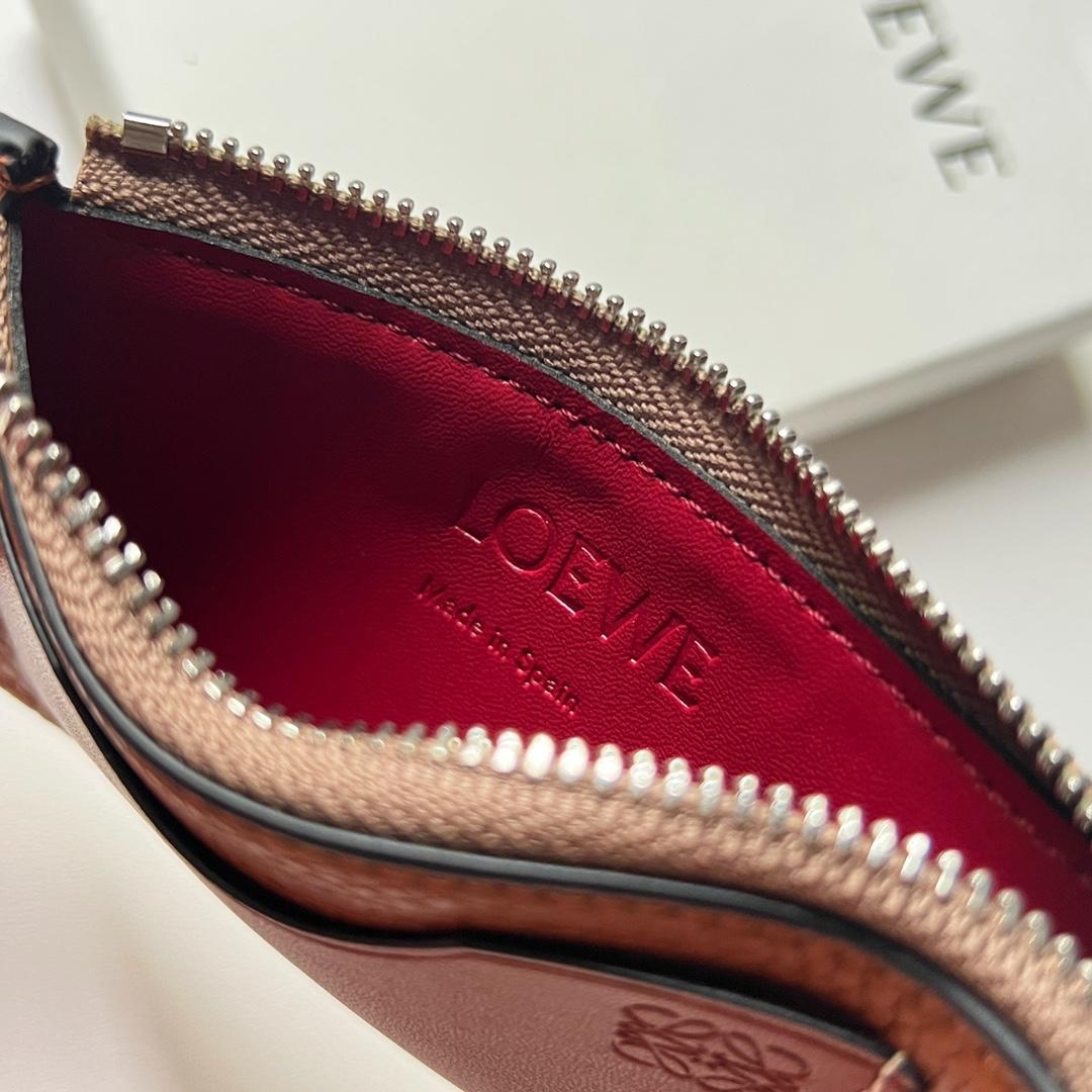 Loewe Coin Cardholder In Soft Grained Calfskin - DopestKickz