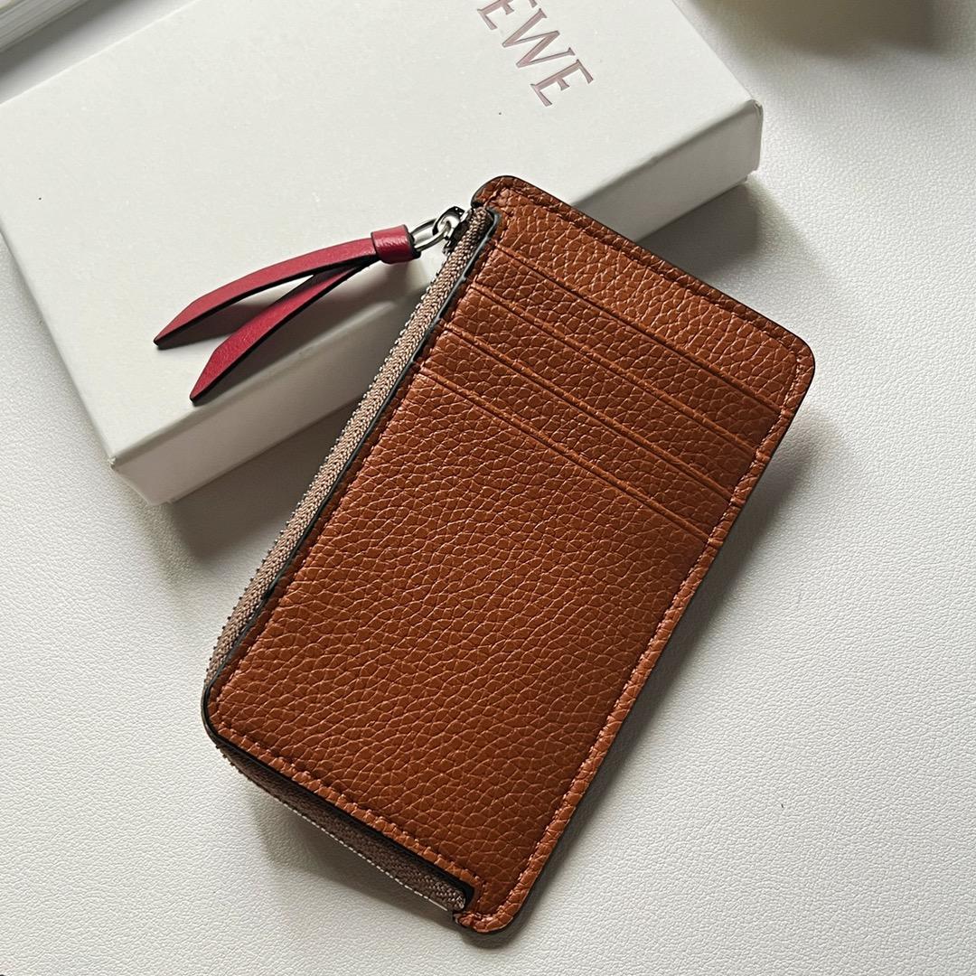Loewe Coin Cardholder In Soft Grained Calfskin - DopestKickz