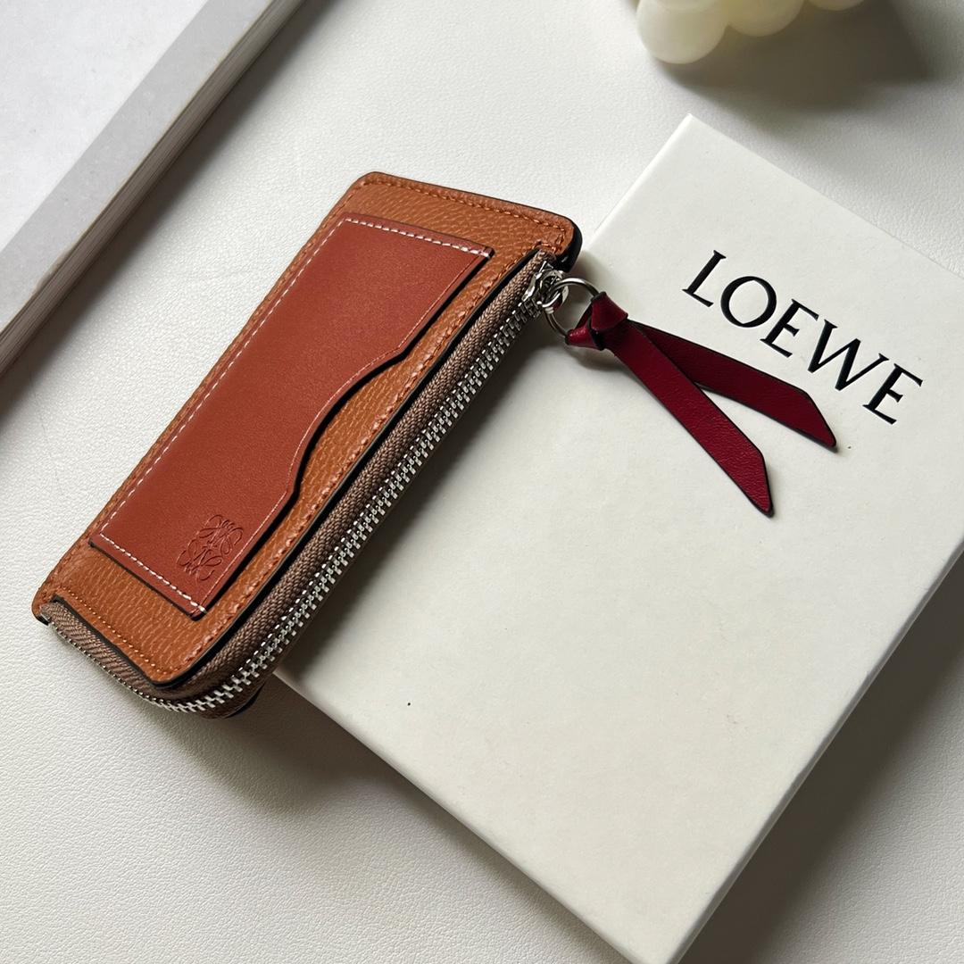 Loewe Coin Cardholder In Soft Grained Calfskin - DopestKickz