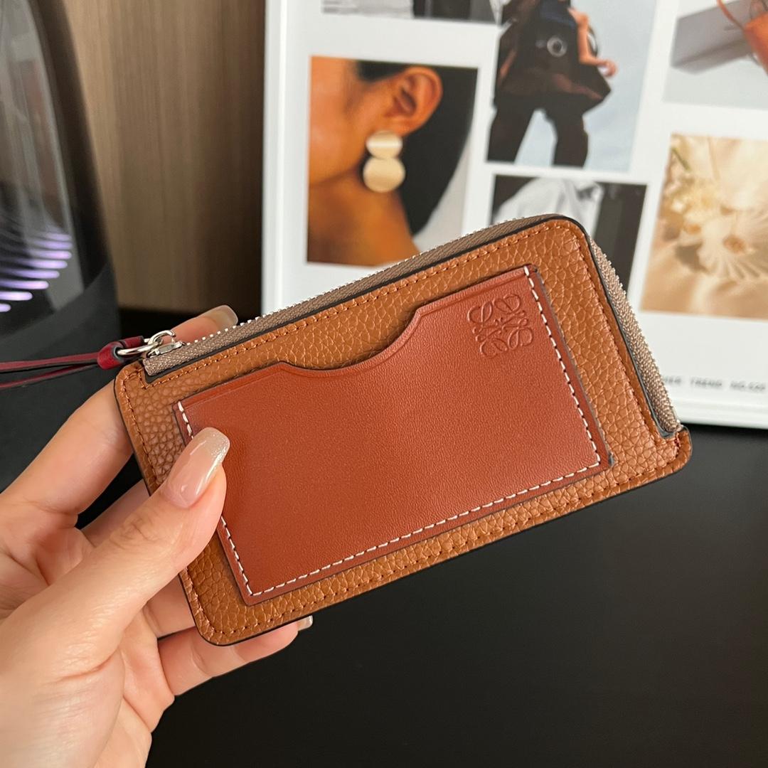Loewe Coin Cardholder In Soft Grained Calfskin - DopestKickz