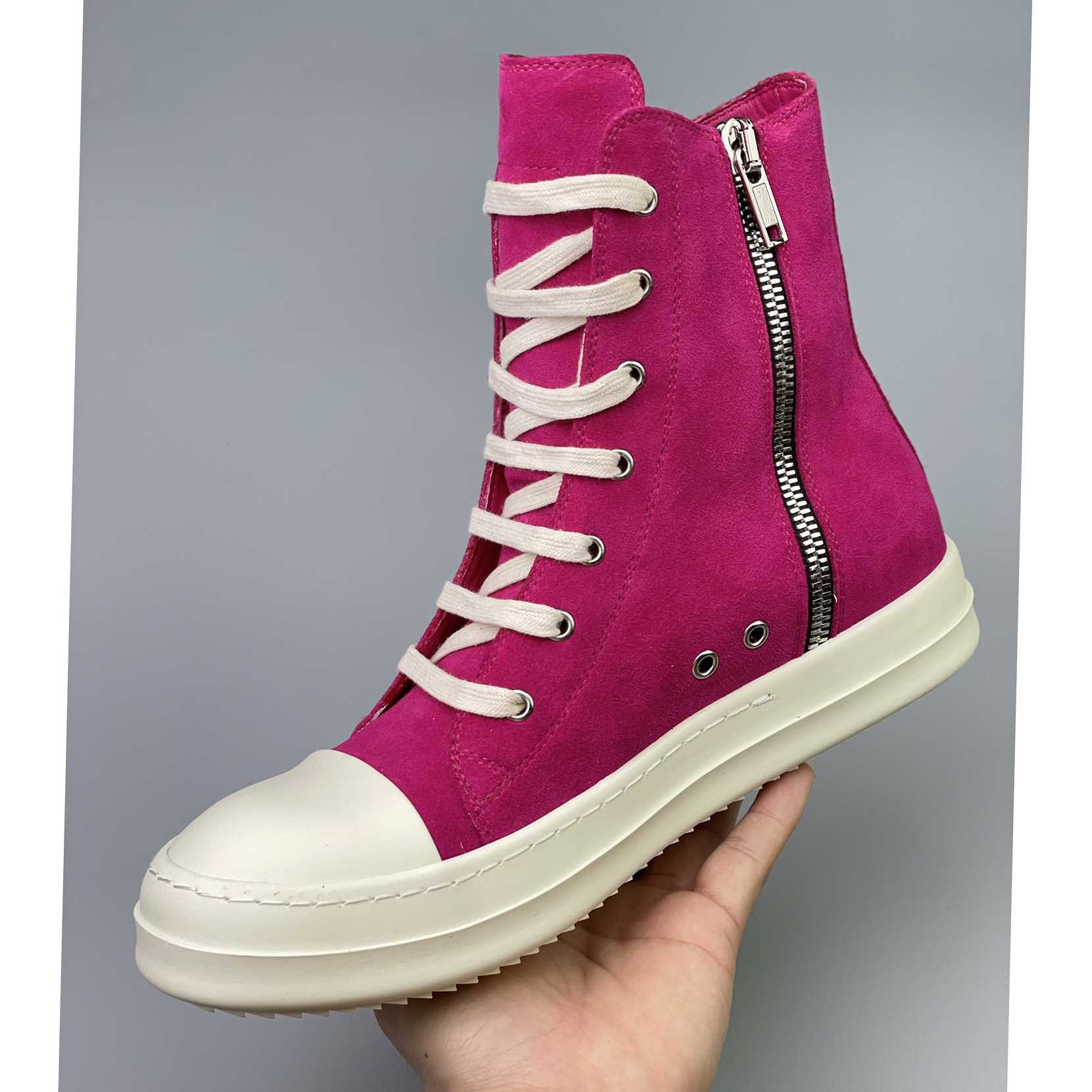 Rick Owens Strobe High-Top Sneakers - DopestKickz