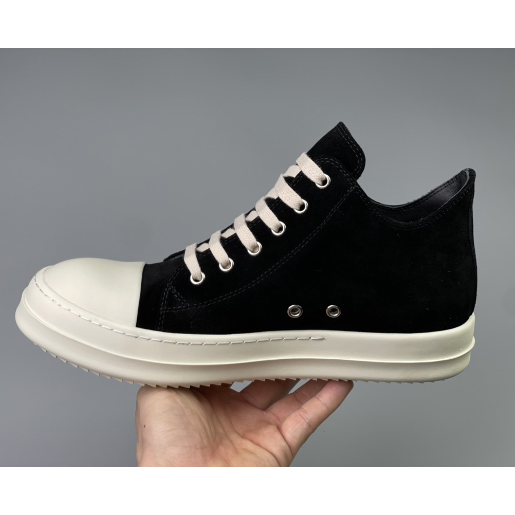 Rick Owens  Leather Low Sneakers - DopestKickz