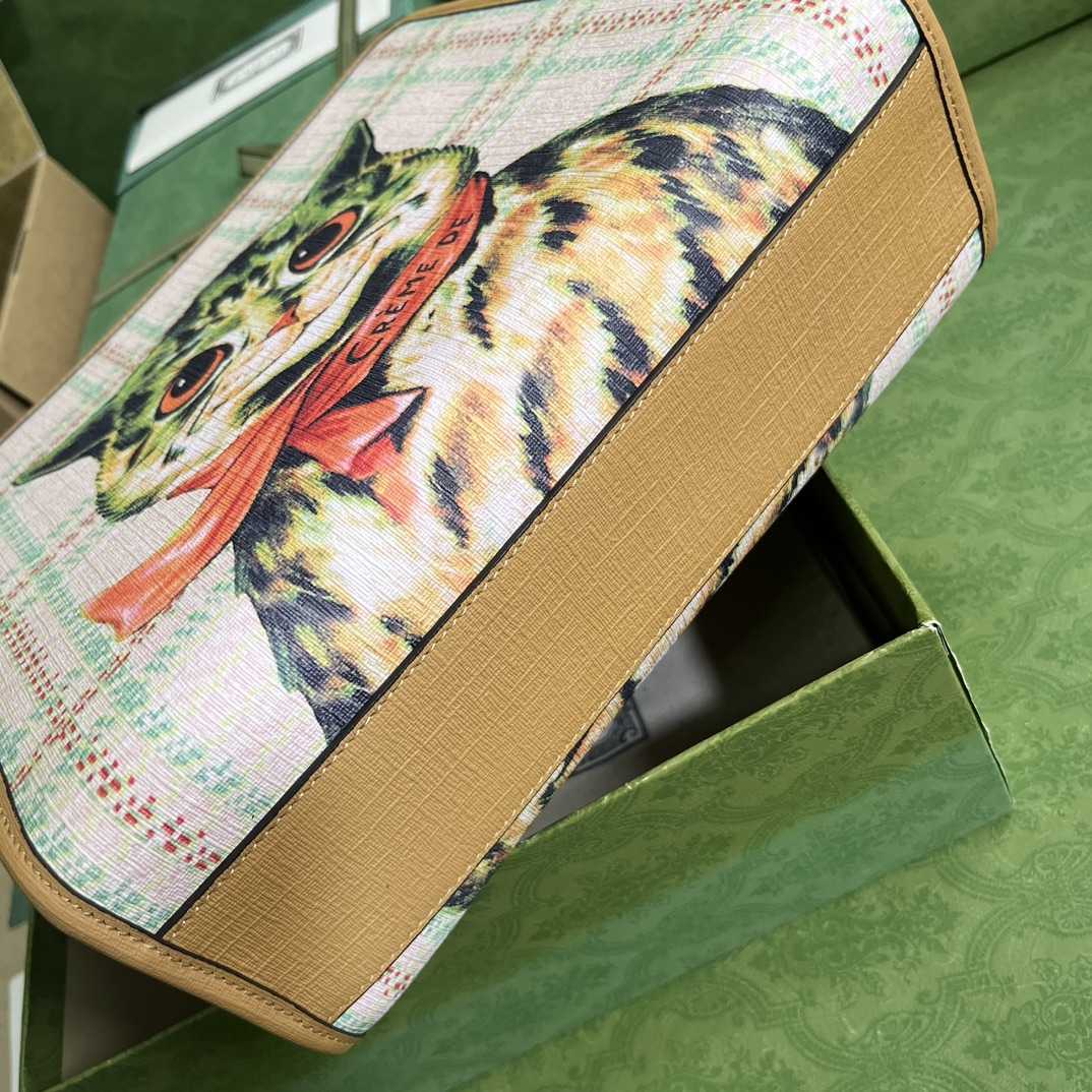 Gucci Children's Top-handle Bag With Cat Print(28.5-25-11cm) - DopestKickz