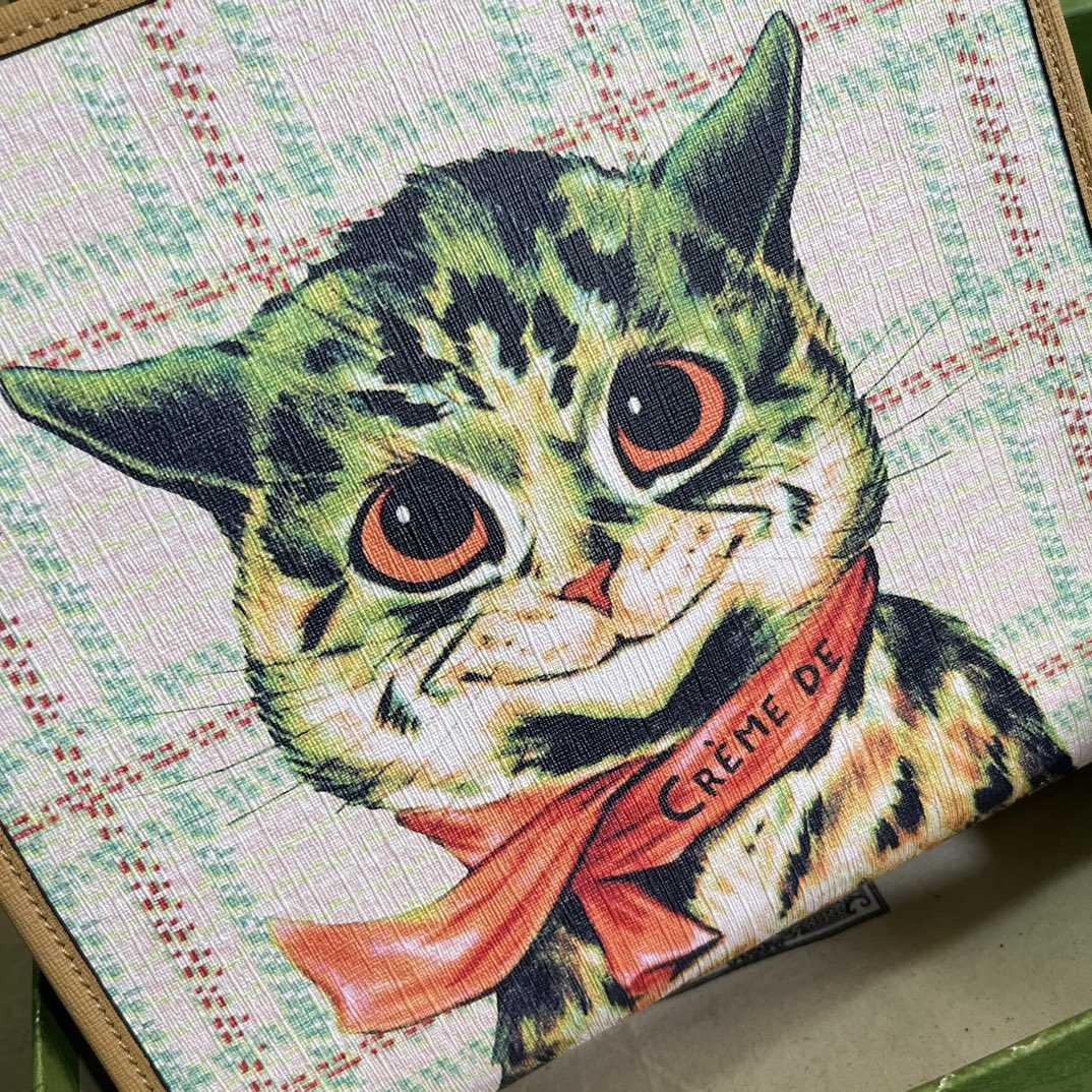 Gucci Children's Top-handle Bag With Cat Print(28.5-25-11cm) - DopestKickz