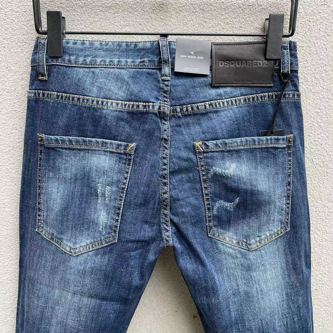 Dsquared2 Logo Detailed Skinny Jeans In Blue   DSQ102 - DopestKickz