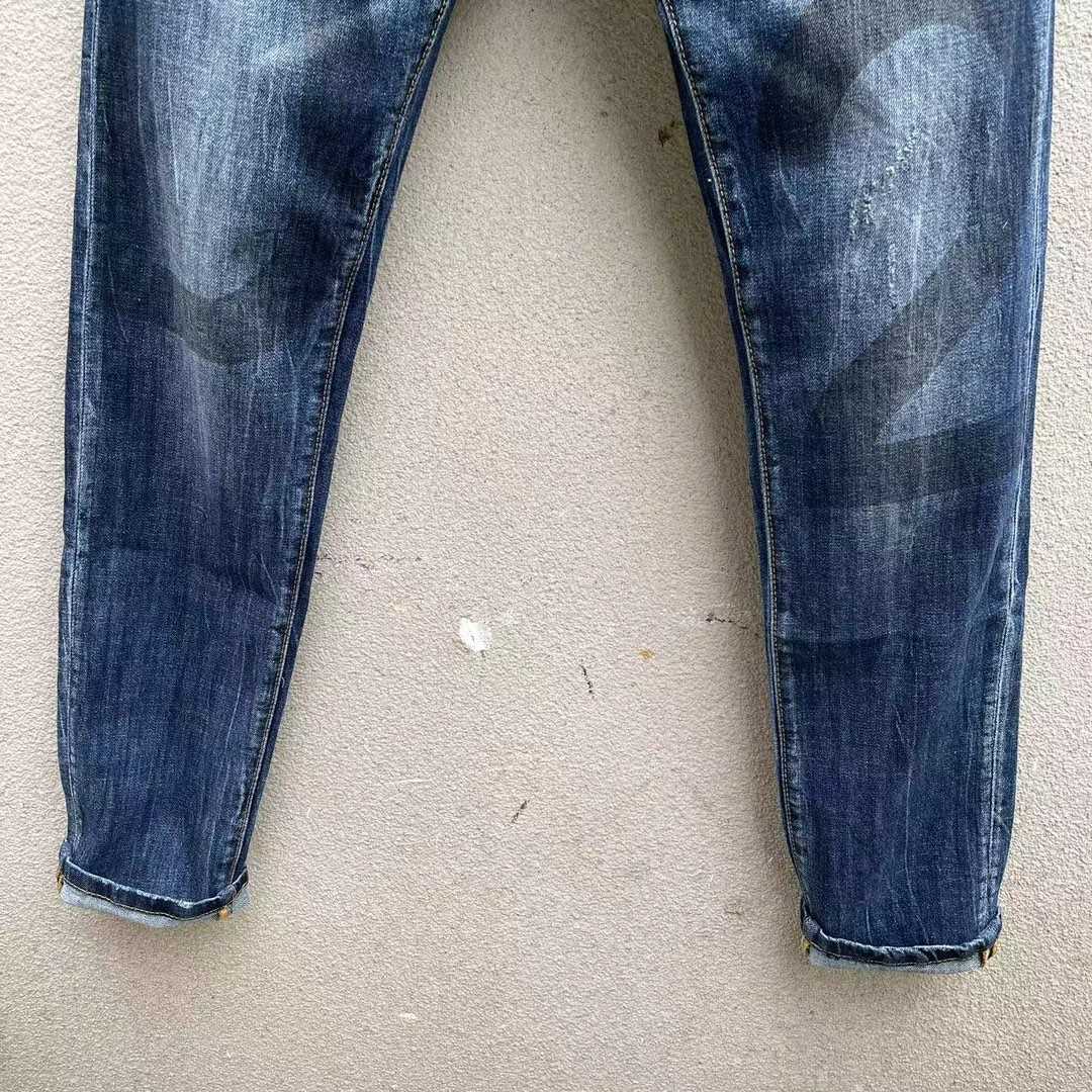 Dsquared2 Logo Detailed Skinny Jeans In Blue   DSQ102 - DopestKickz