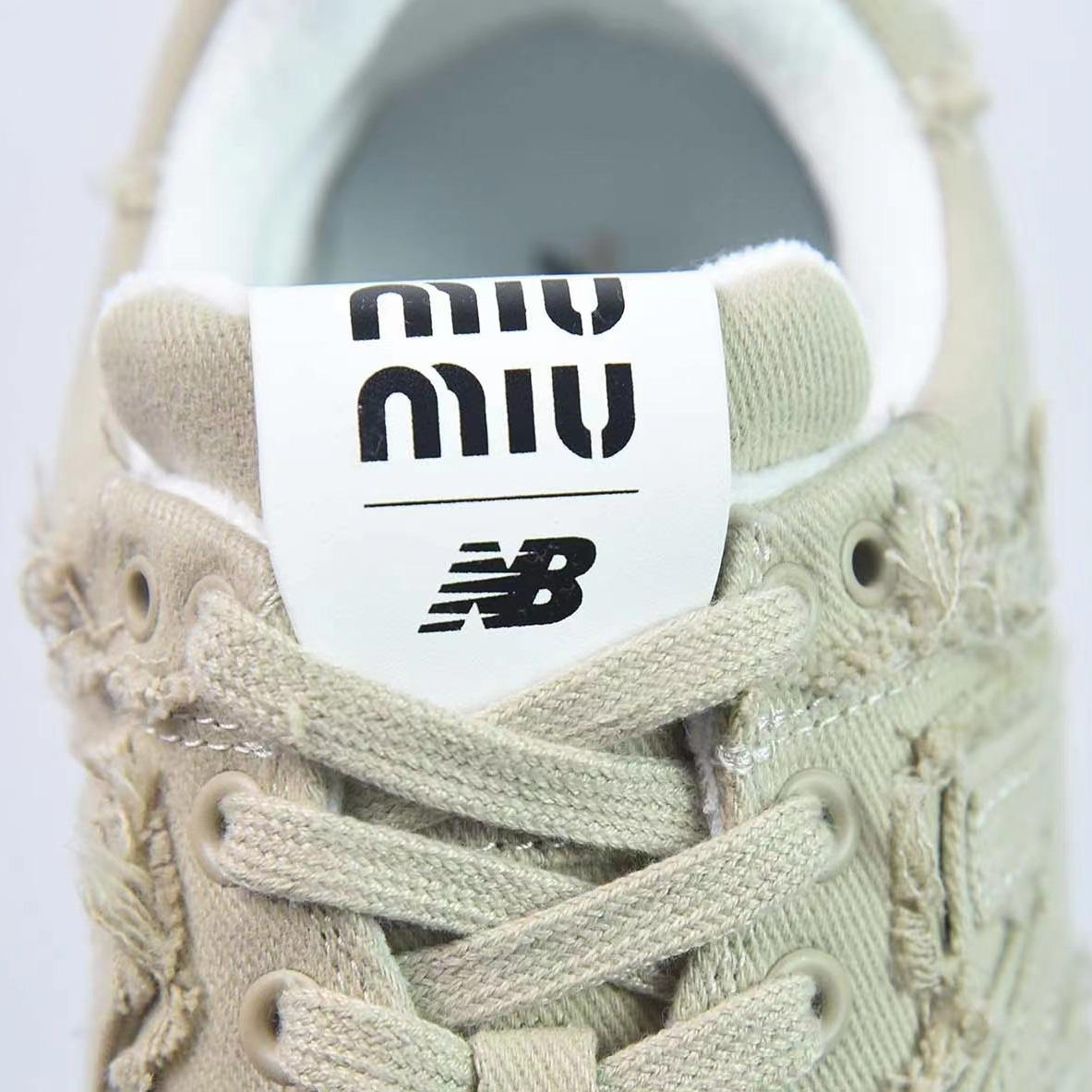 New Balance 574 x Miu Women's Miu Denim Sneakers - DopestKickz