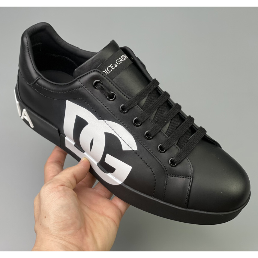 Dolce & Gabbana Calfskin appa Portofino sneakers With DG Logo Print - DopestKickz
