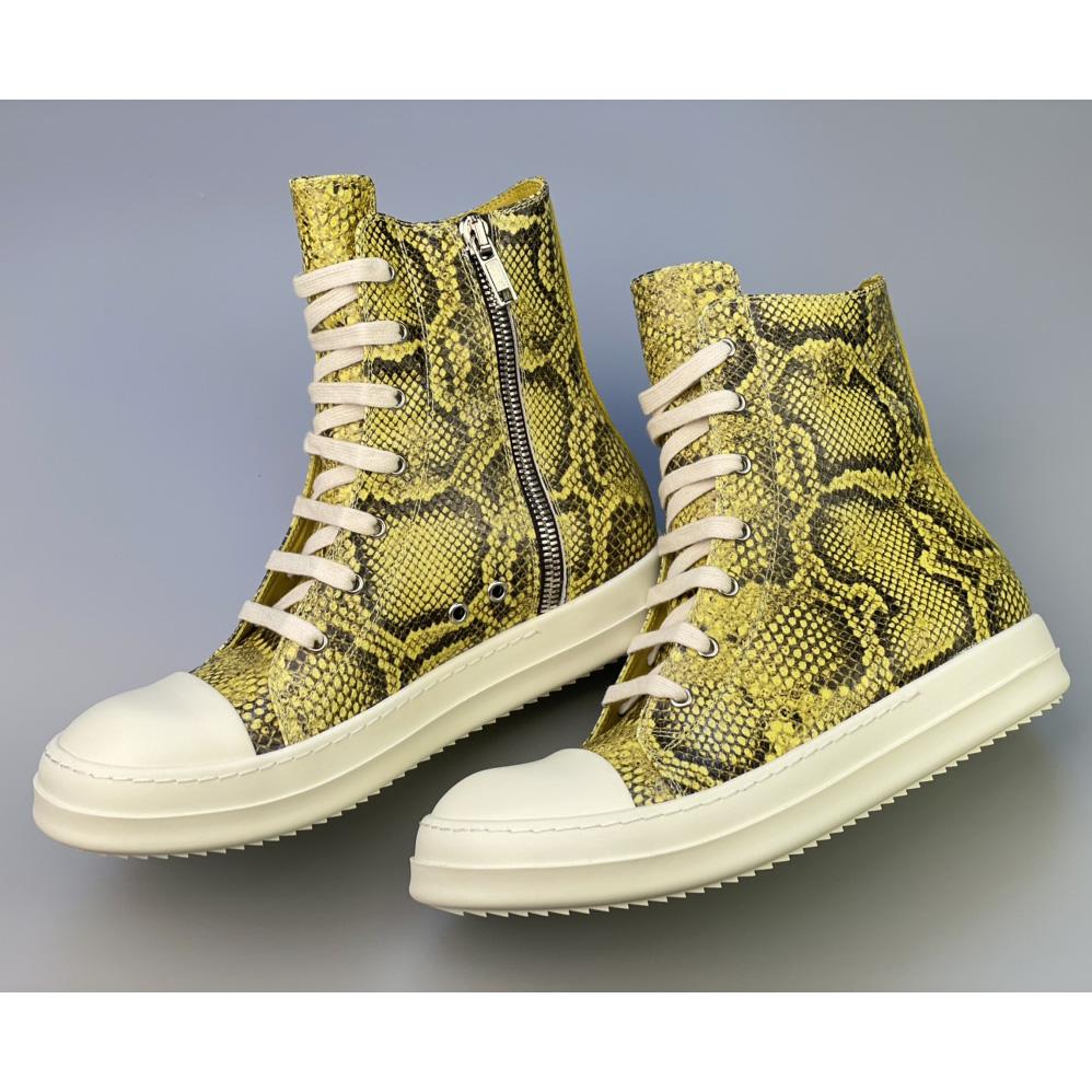 Rick Owens Python Leather Sneakers - DopestKickz