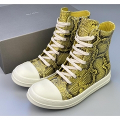 Rick Owens Python Leather Sneakers - DopestKickz