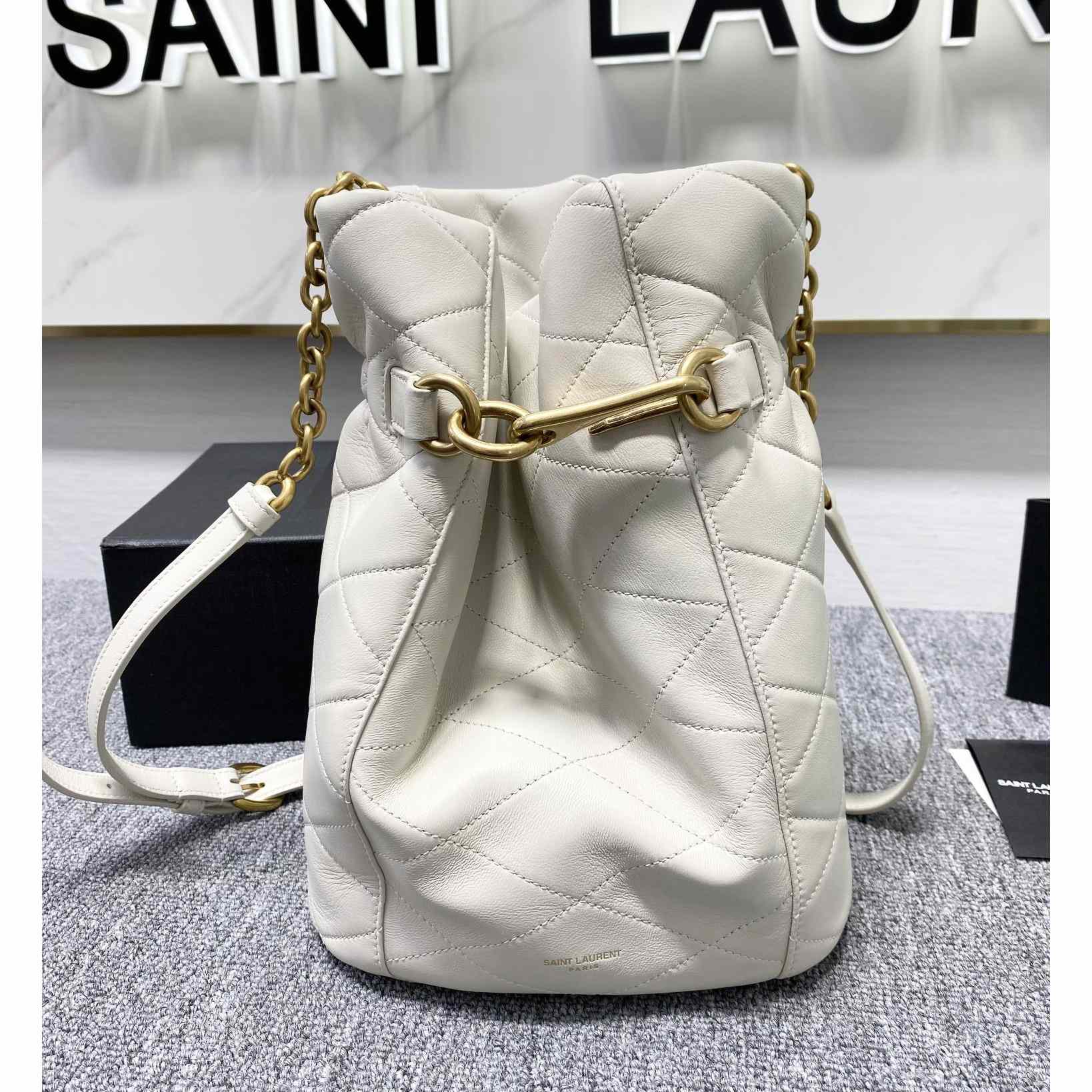 Saint Laurent Le Maillon Hook Bucket Bag(7.5x10.6x4.7cm) - DopestKickz