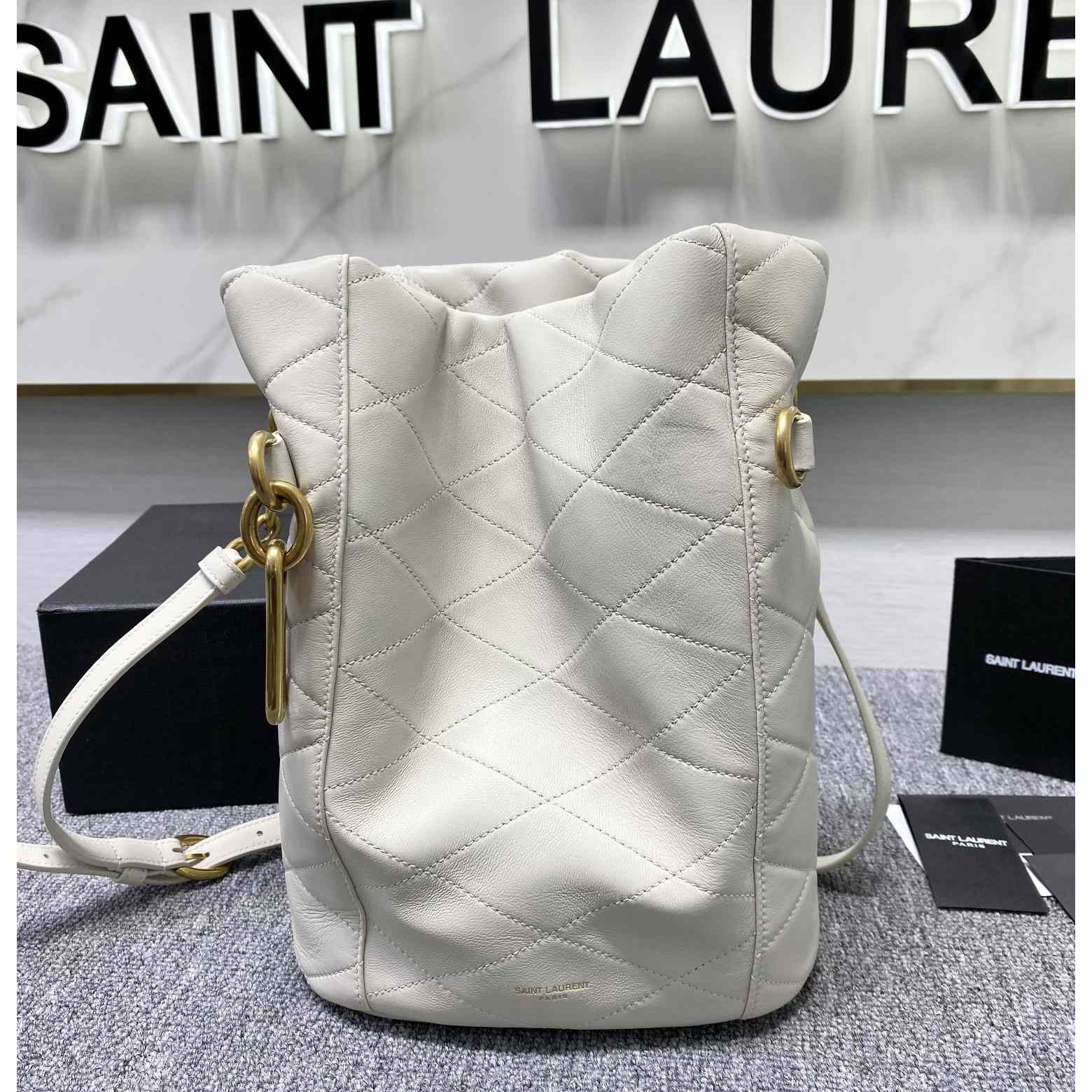 Saint Laurent Le Maillon Hook Bucket Bag(7.5x10.6x4.7cm) - DopestKickz