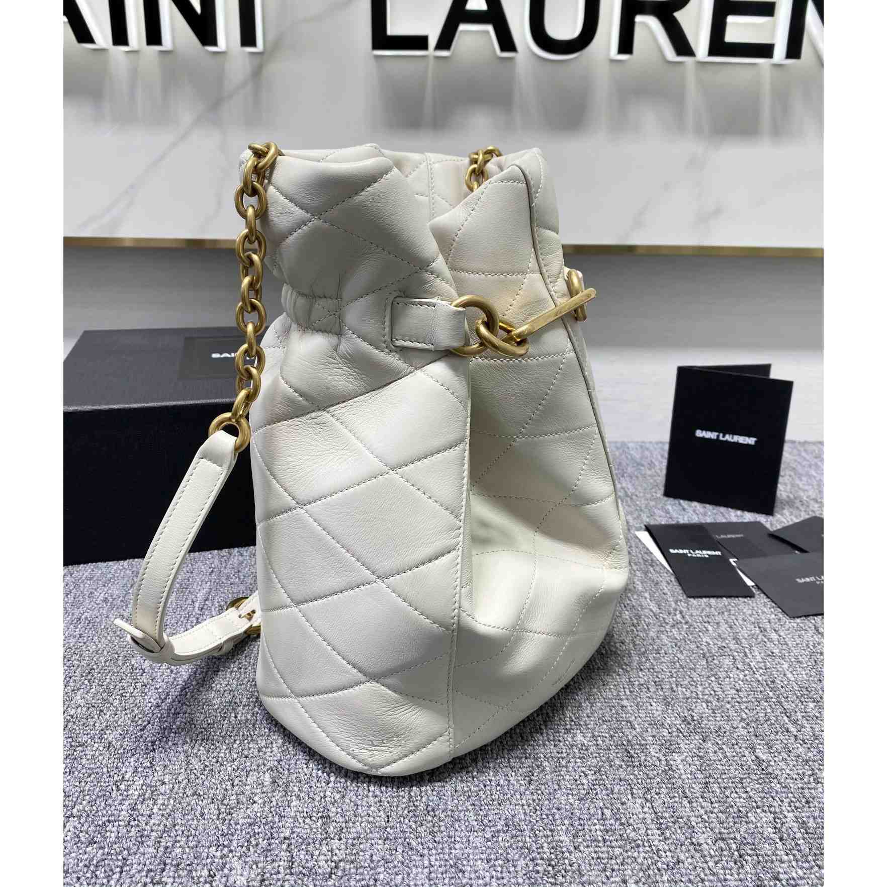 Saint Laurent Le Maillon Hook Bucket Bag(7.5x10.6x4.7cm) - DopestKickz