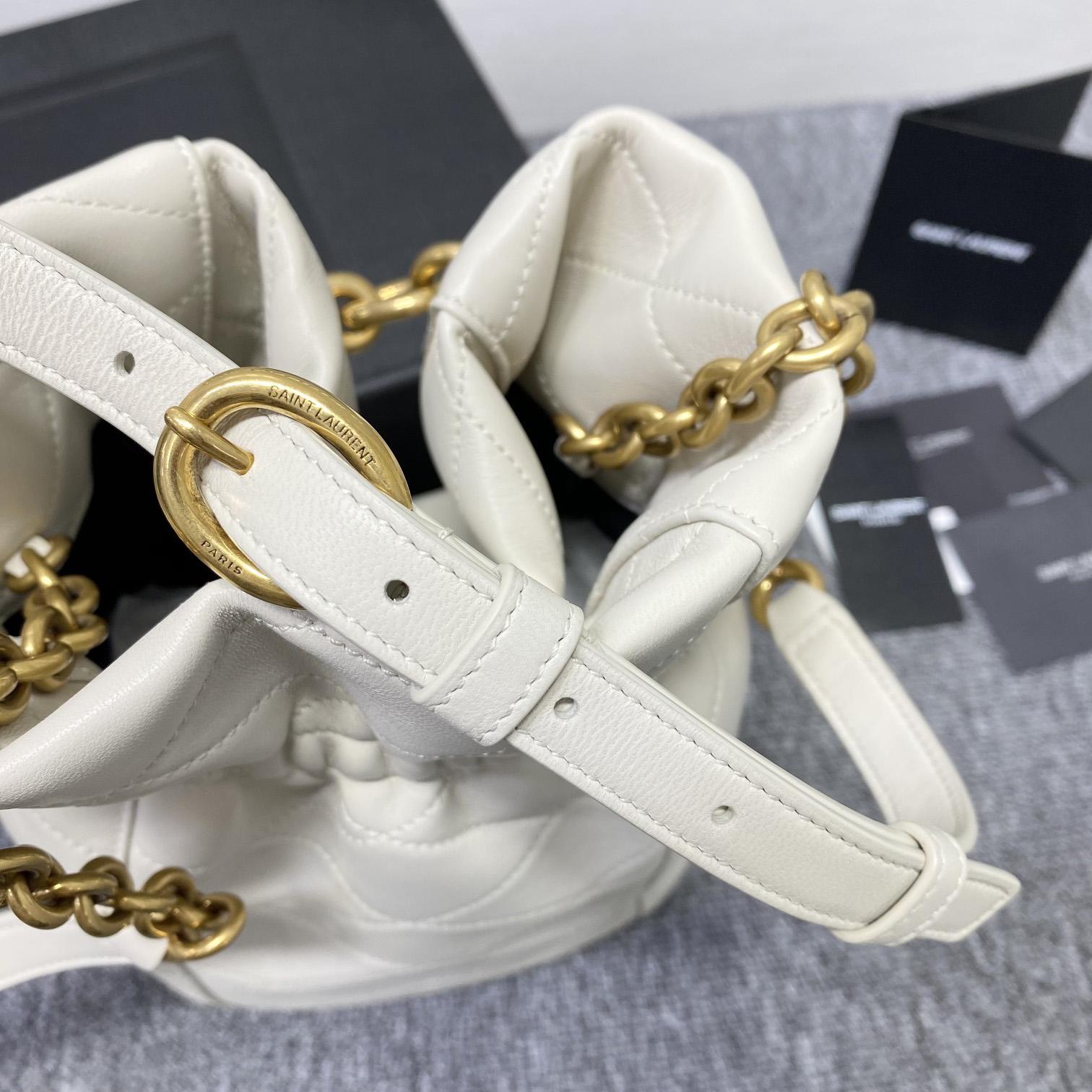 Saint Laurent Le Maillon Hook Bucket Bag(7.5x10.6x4.7cm) - DopestKickz