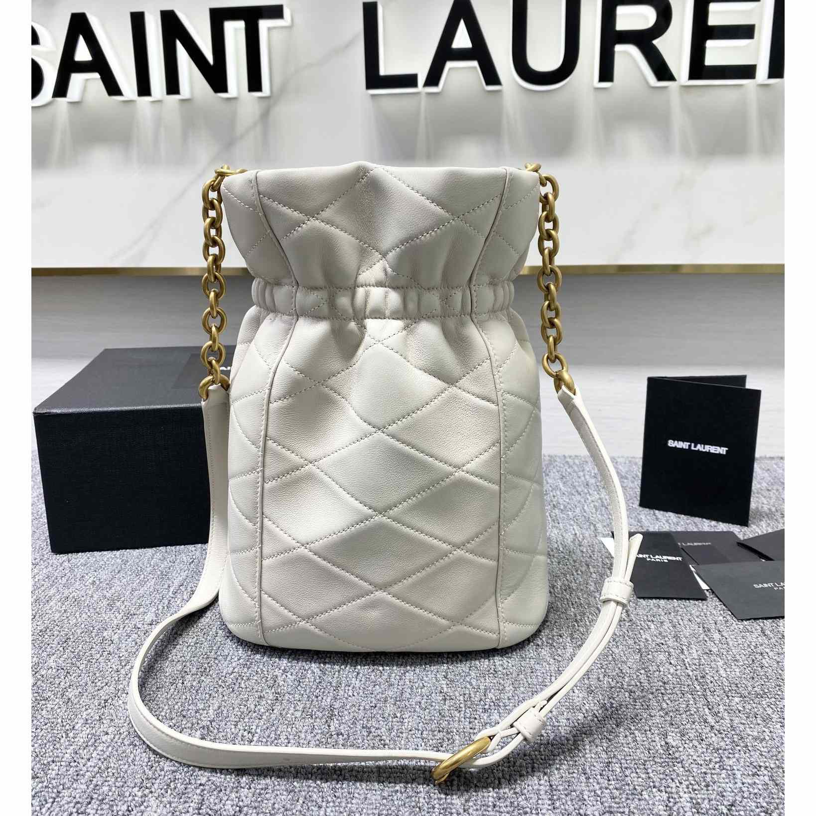 Saint Laurent Le Maillon Hook Bucket Bag(7.5x10.6x4.7cm) - DopestKickz