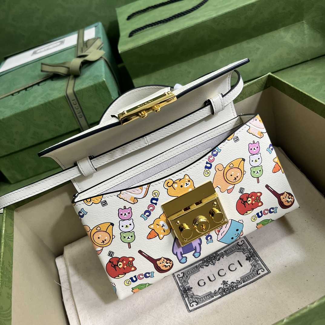Gucci Padlock Gucci Animal Print Mini Bag(18-10-5cm) - DopestKickz