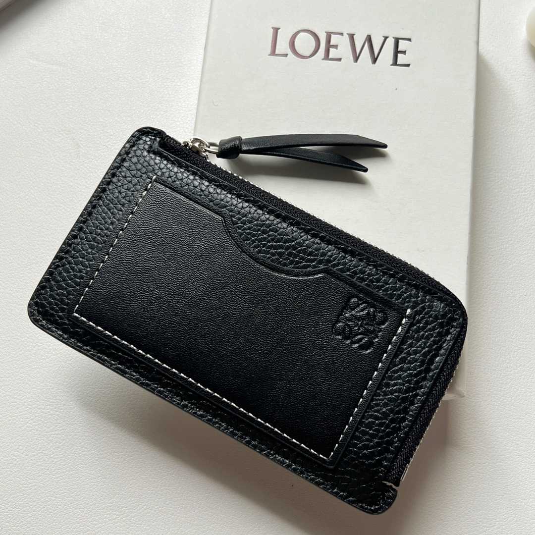 Loewe Coin Cardholder In Soft Grained Calfskin - DopestKickz