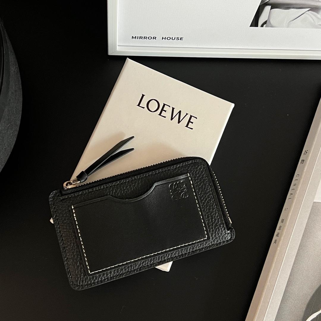 Loewe Coin Cardholder In Soft Grained Calfskin - DopestKickz