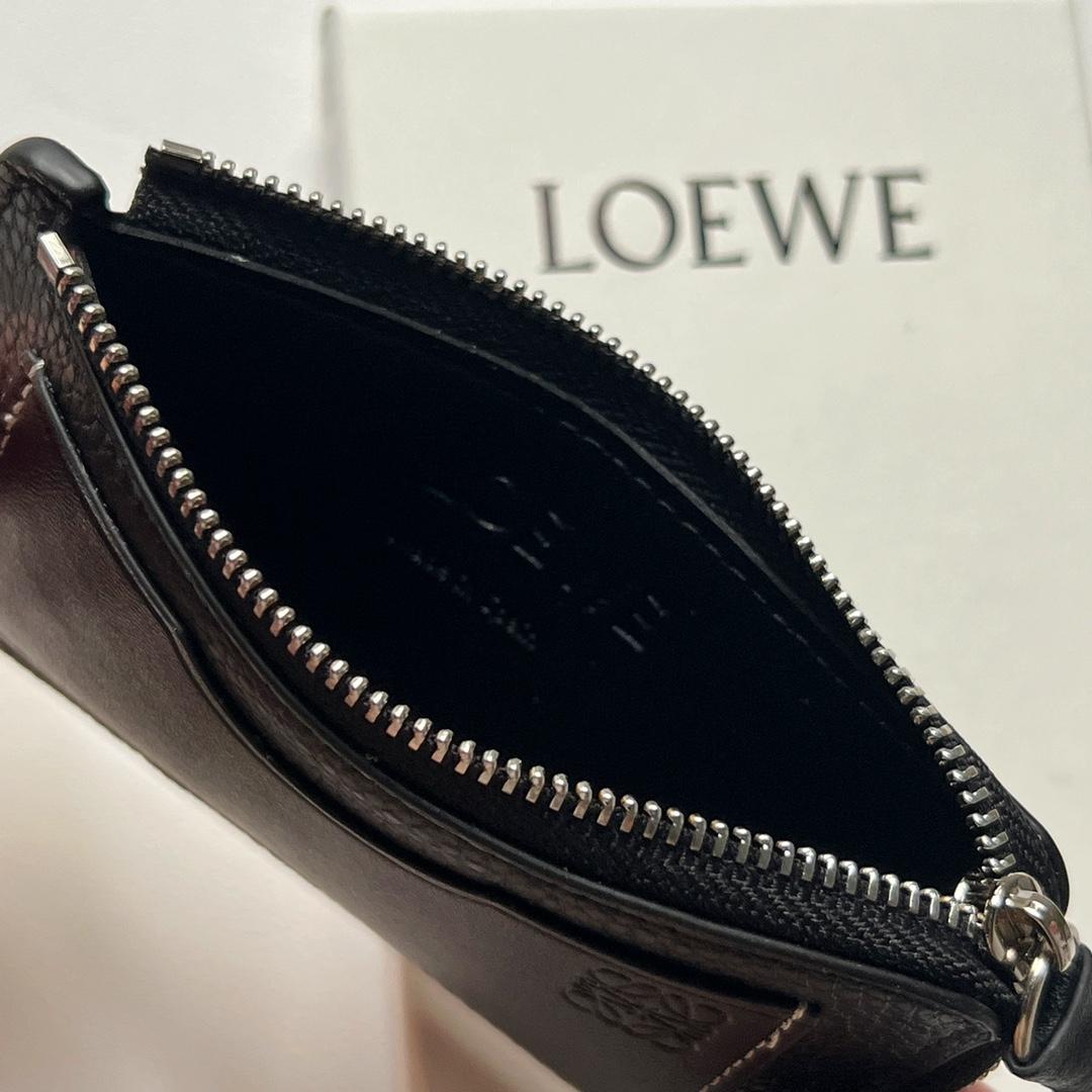 Loewe Coin Cardholder In Soft Grained Calfskin - DopestKickz